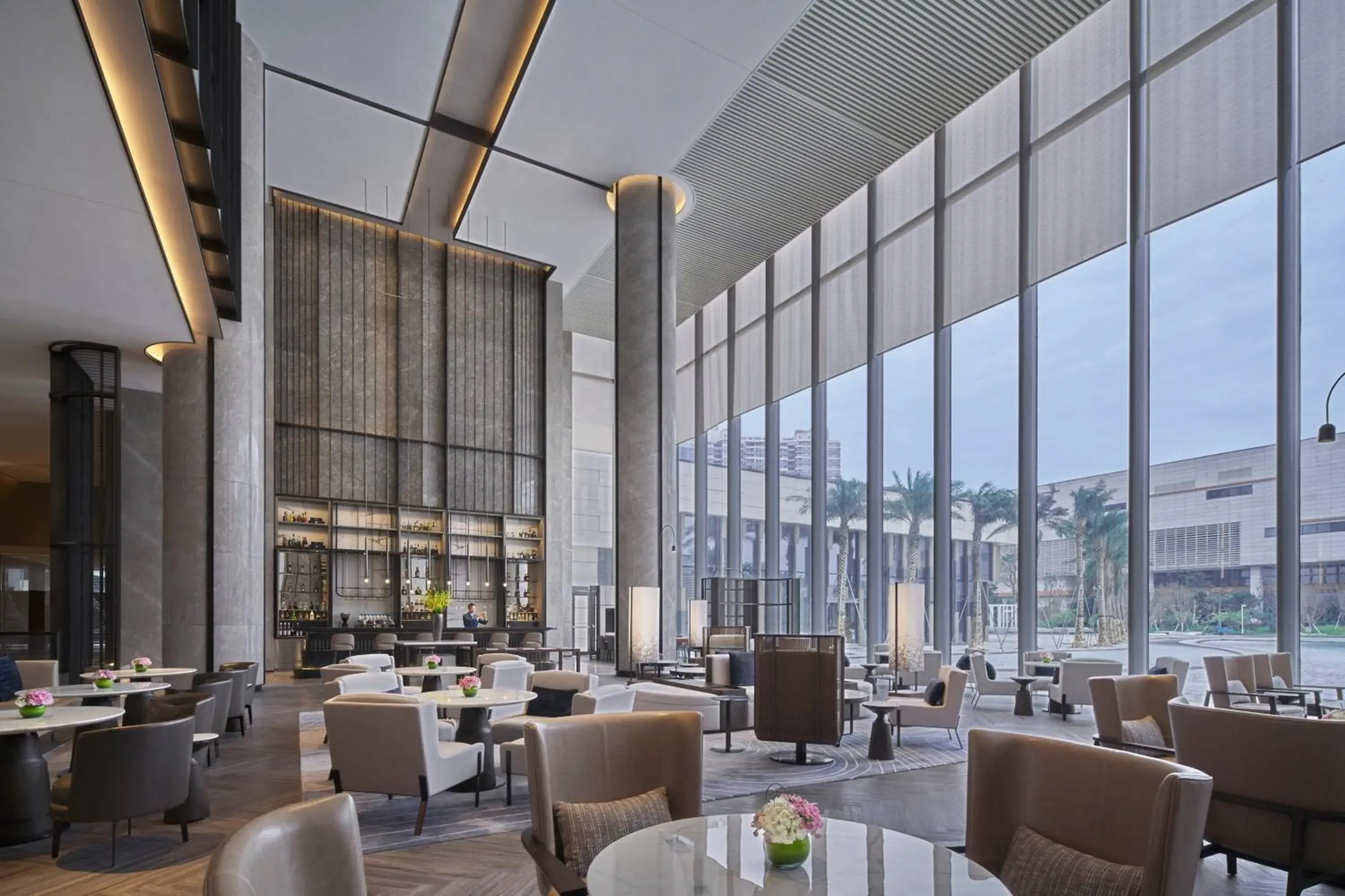 Lounge or bar, Restaurant/Places to Eat in Fuzhou Marriott Hotel Riverside