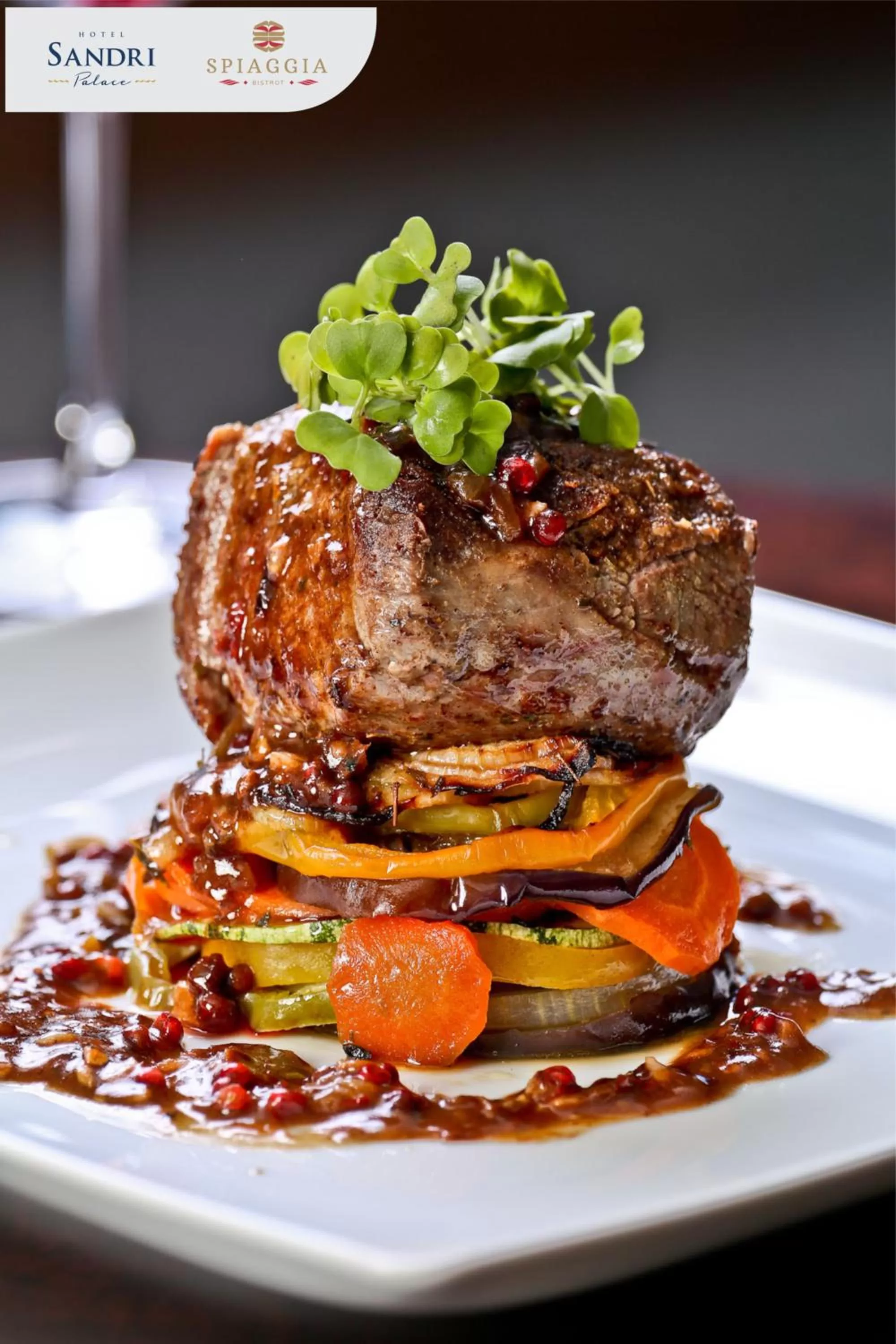 Food close-up in Sandri Palace Hotel