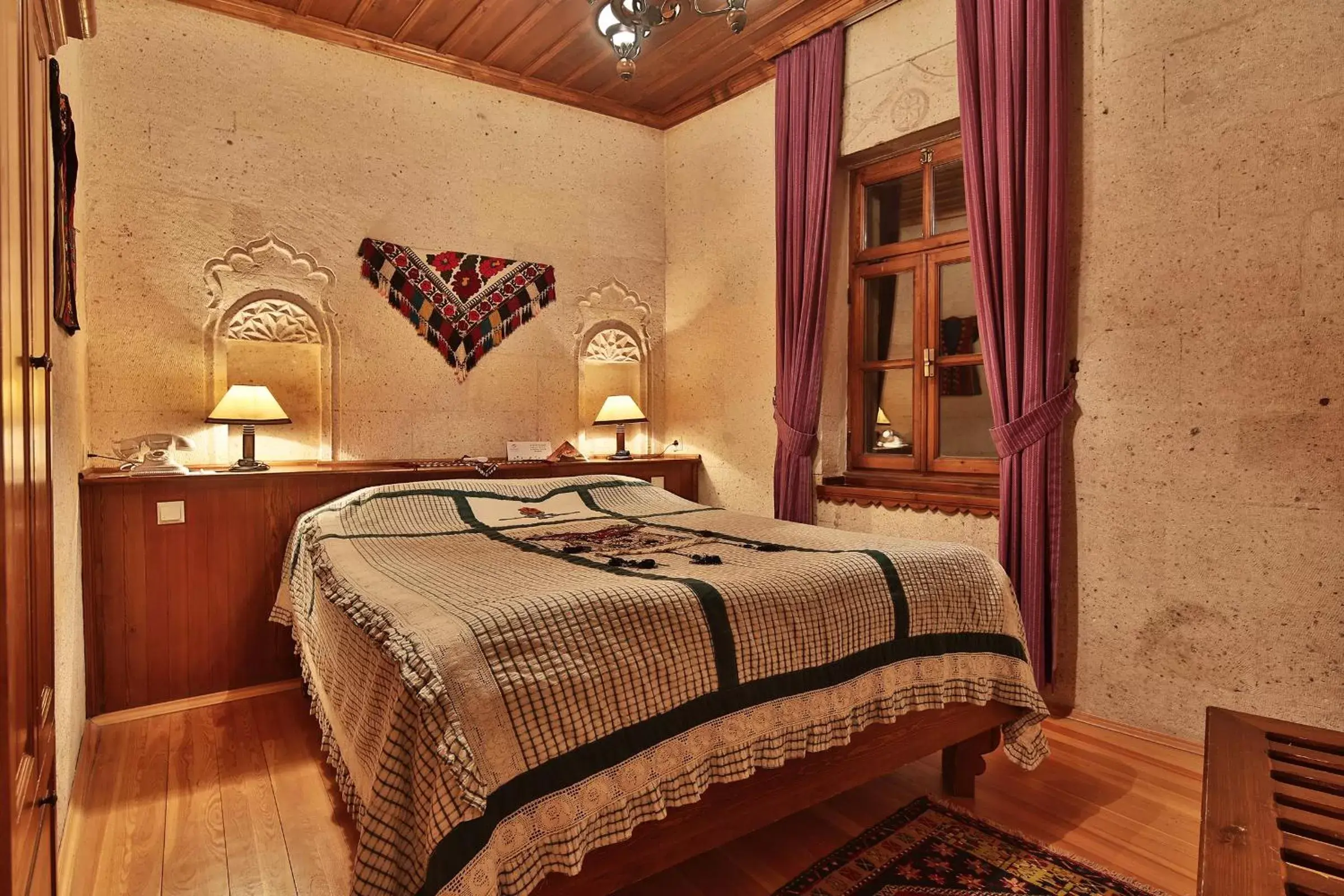 Bed in Cappadocia Cave Suites