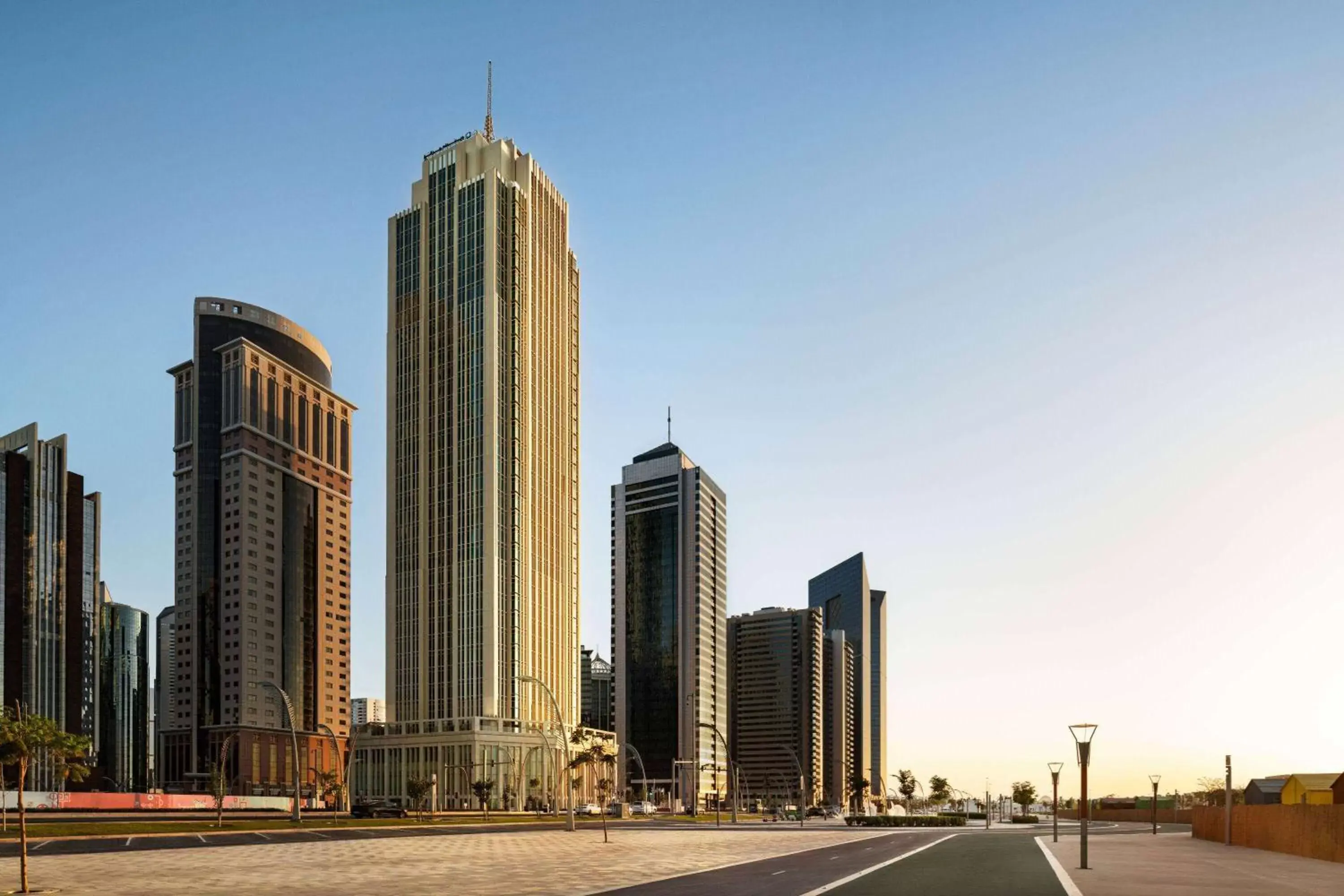 Property building in Wyndham Grand Doha West Bay Beach