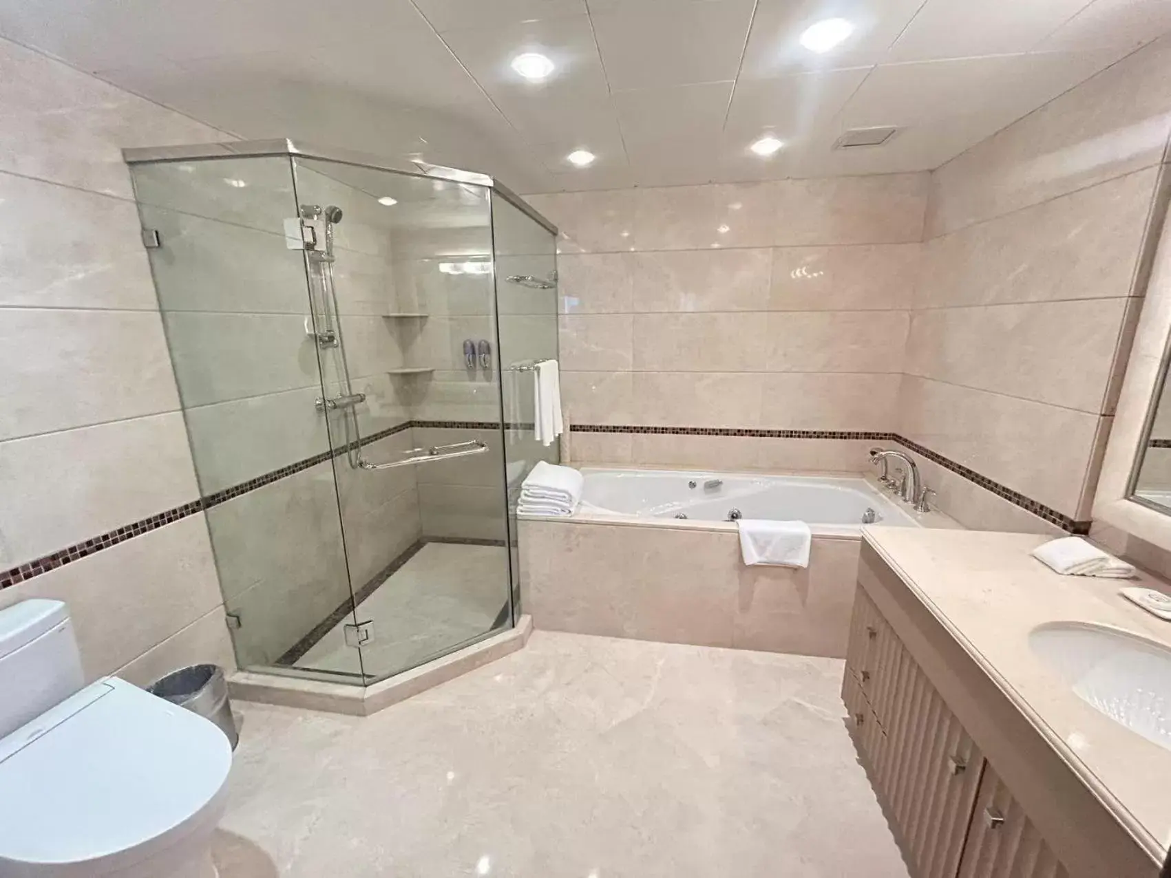 Toilet, Bathroom in Shanghai Centre Serviced Apartment