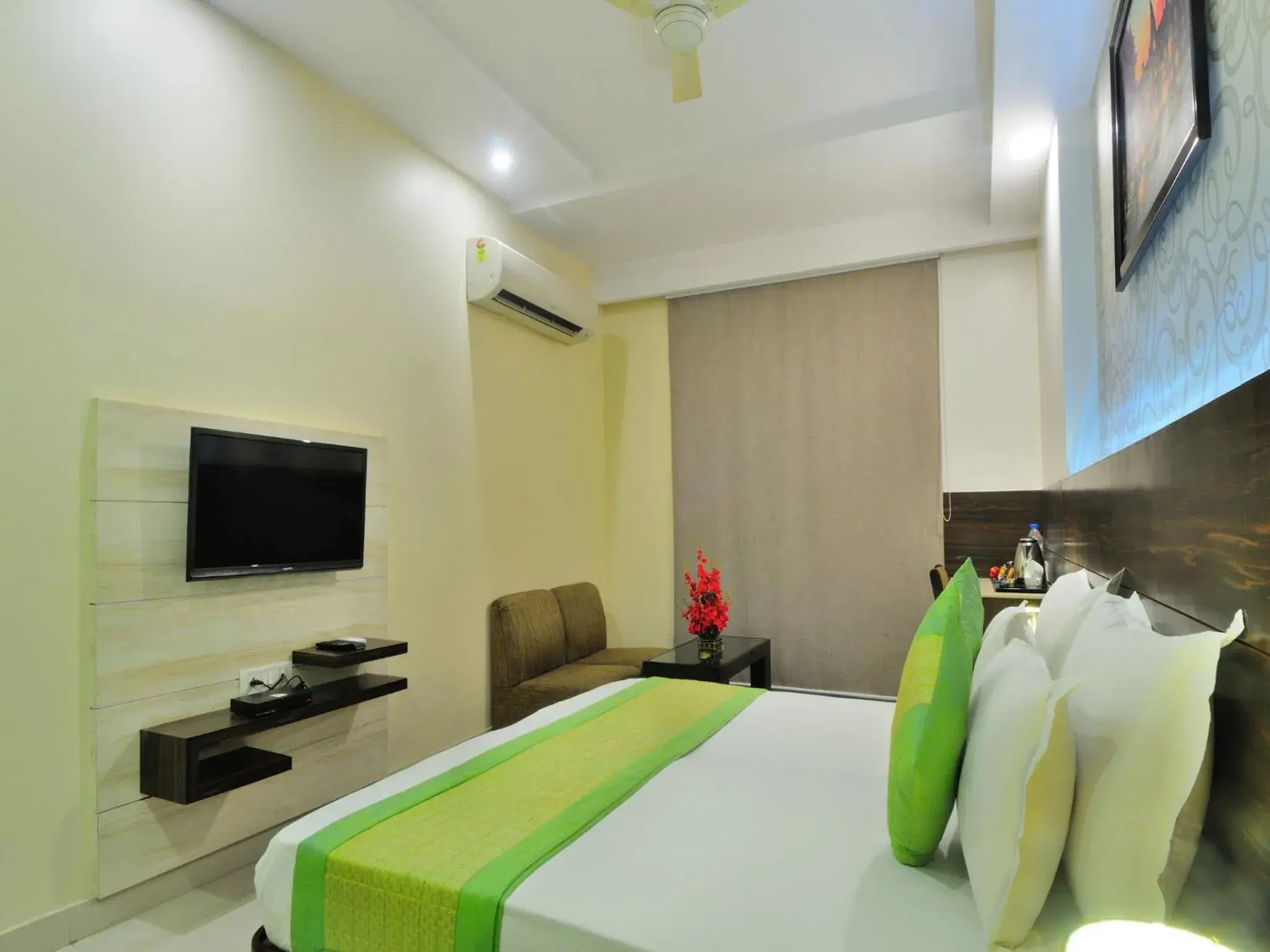 Bedroom, Bed in Hotel Sky Rich International -Near to Famous Karol Bagh Market & Metro Station Bedroom, Bed in Hotel Sky Rich International -Near to Famous Karol Bagh Market & Metro Station