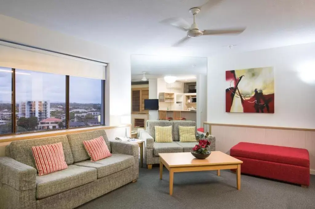 Seating Area in Tiki Hotel Apartments Surfers Paradise