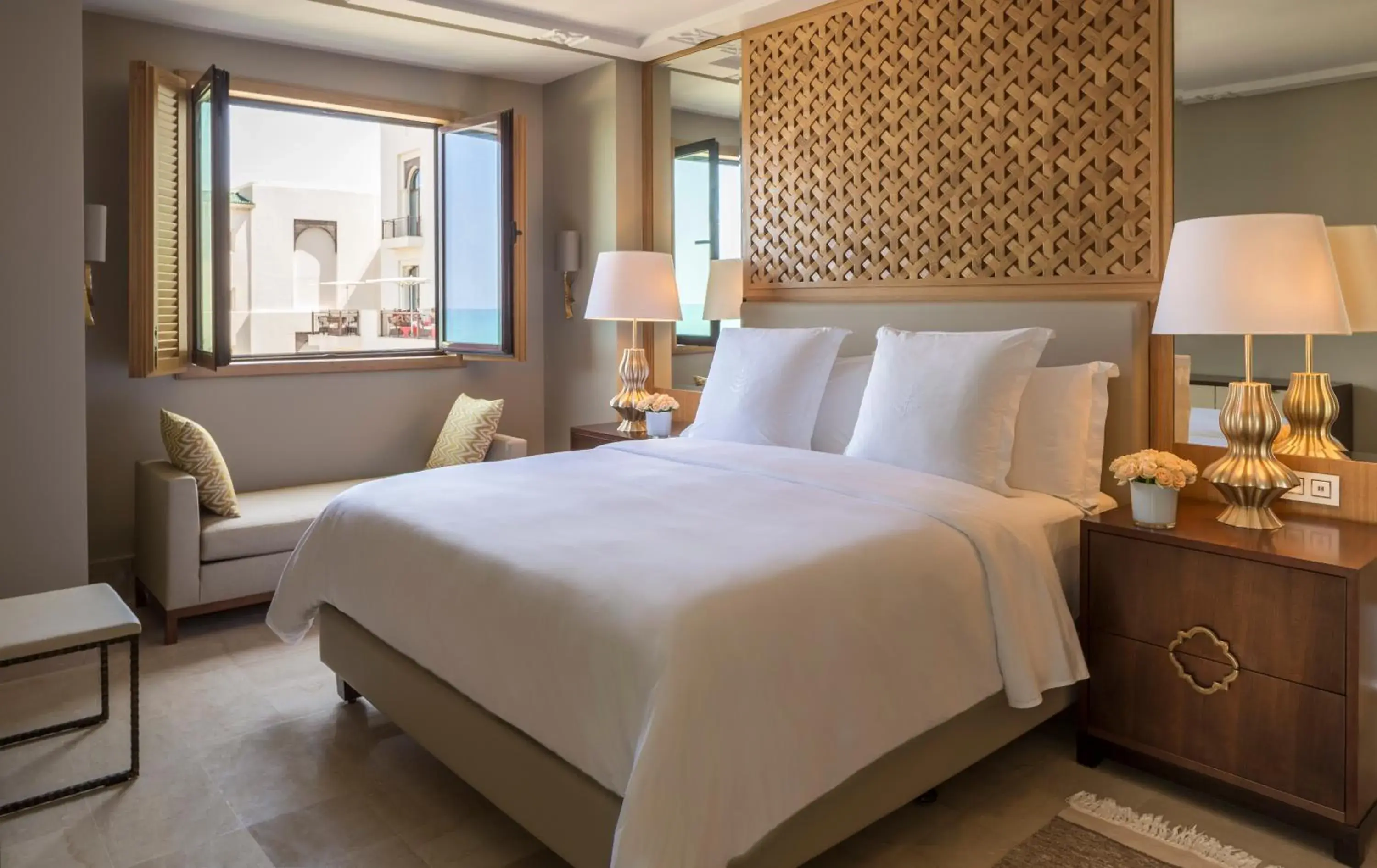 Bed in Four Seasons Hotel Tunis Bed in Four Seasons Hotel Tunis