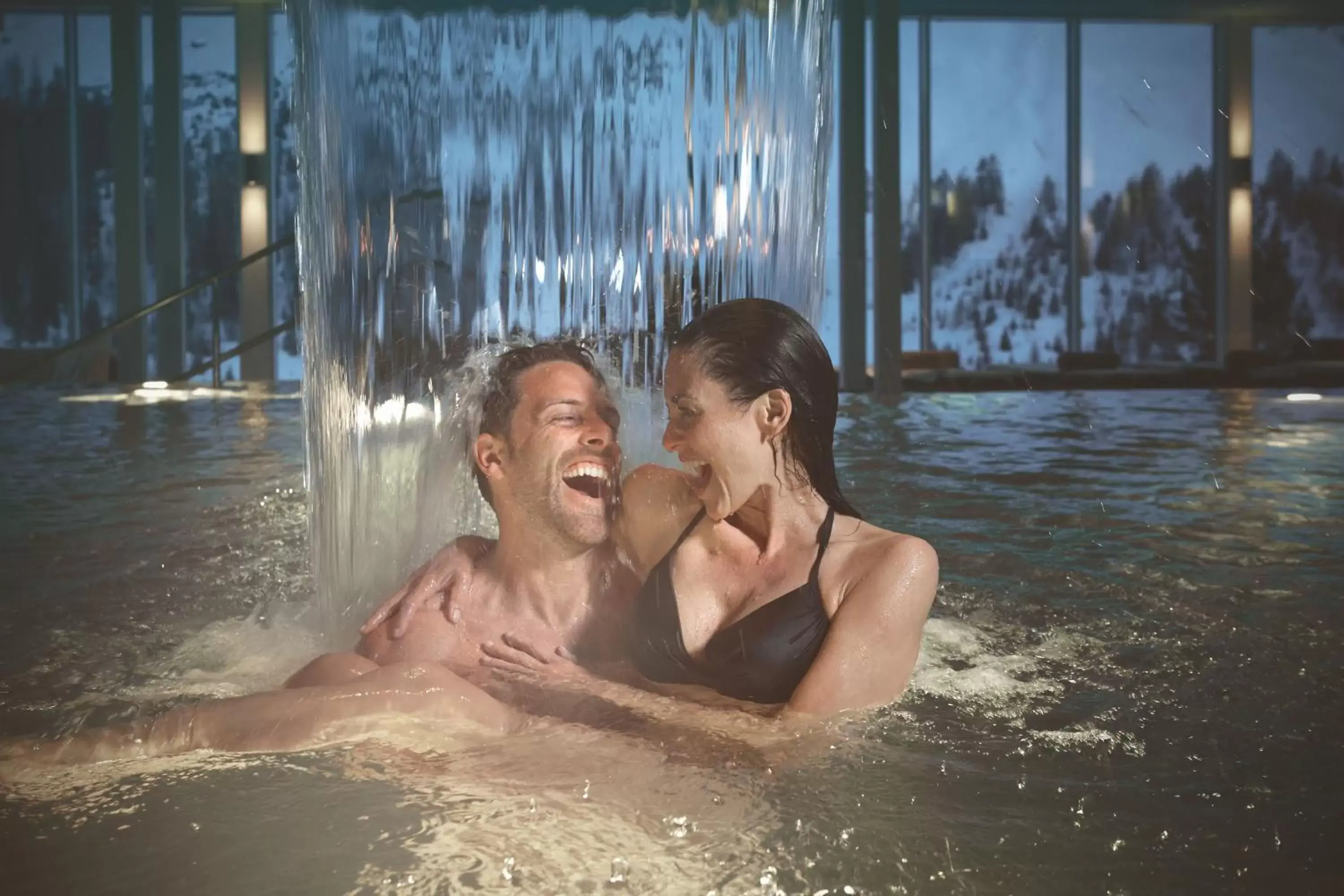 Hot Spring Bath, Guests in Arosa Kulm Hotel & Alpin Spa