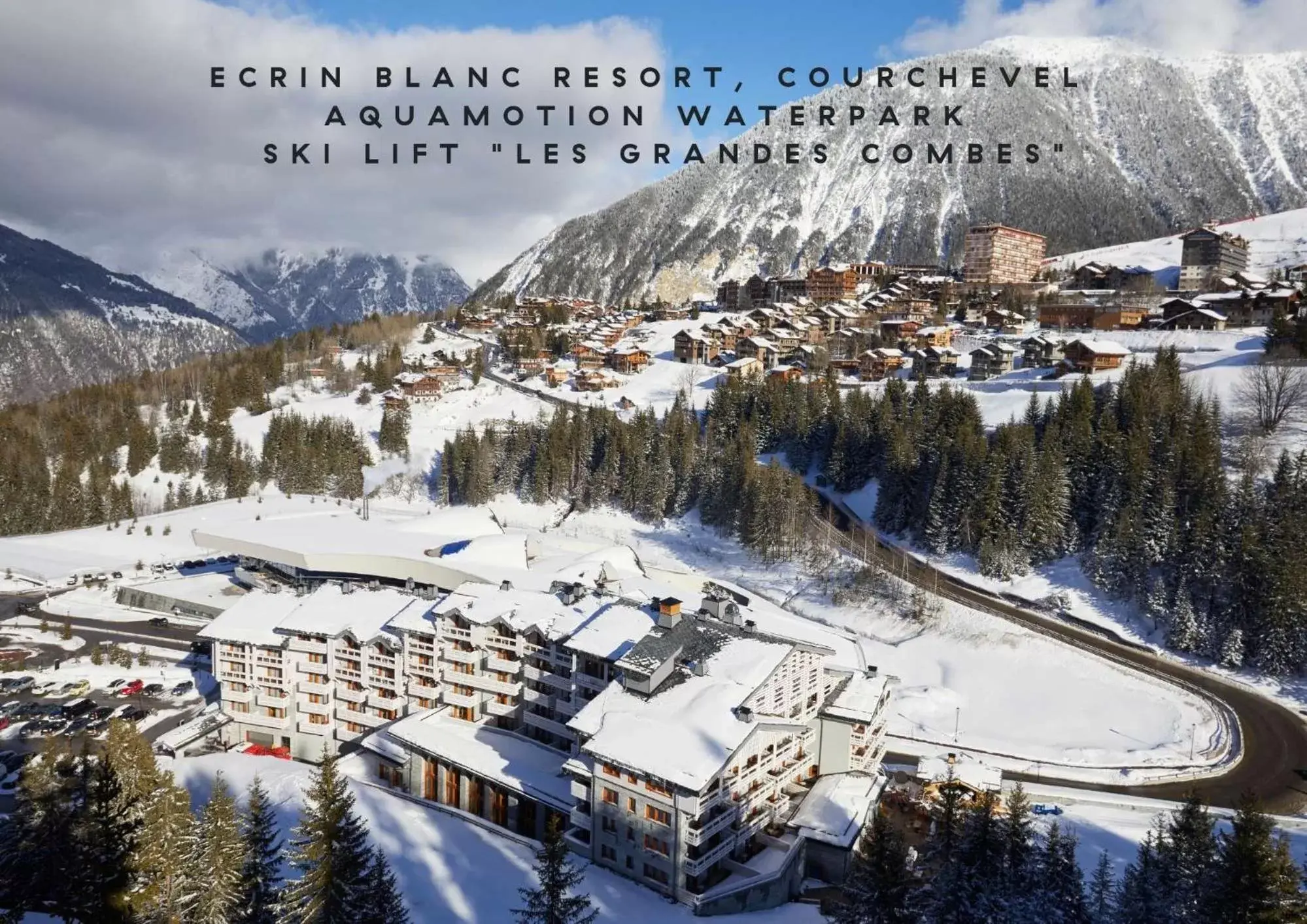 Property building, Winter in Ecrin Blanc Resort Courchevel