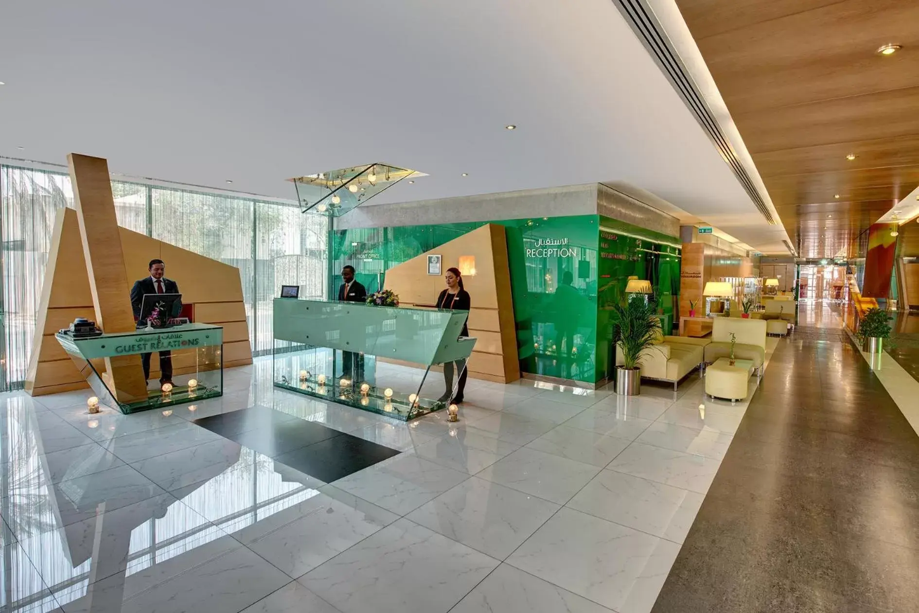 Lobby or reception in Al Khoory Executive Hotel, Al Wasl Lobby or reception in Al Khoory Executive Hotel, Al Wasl