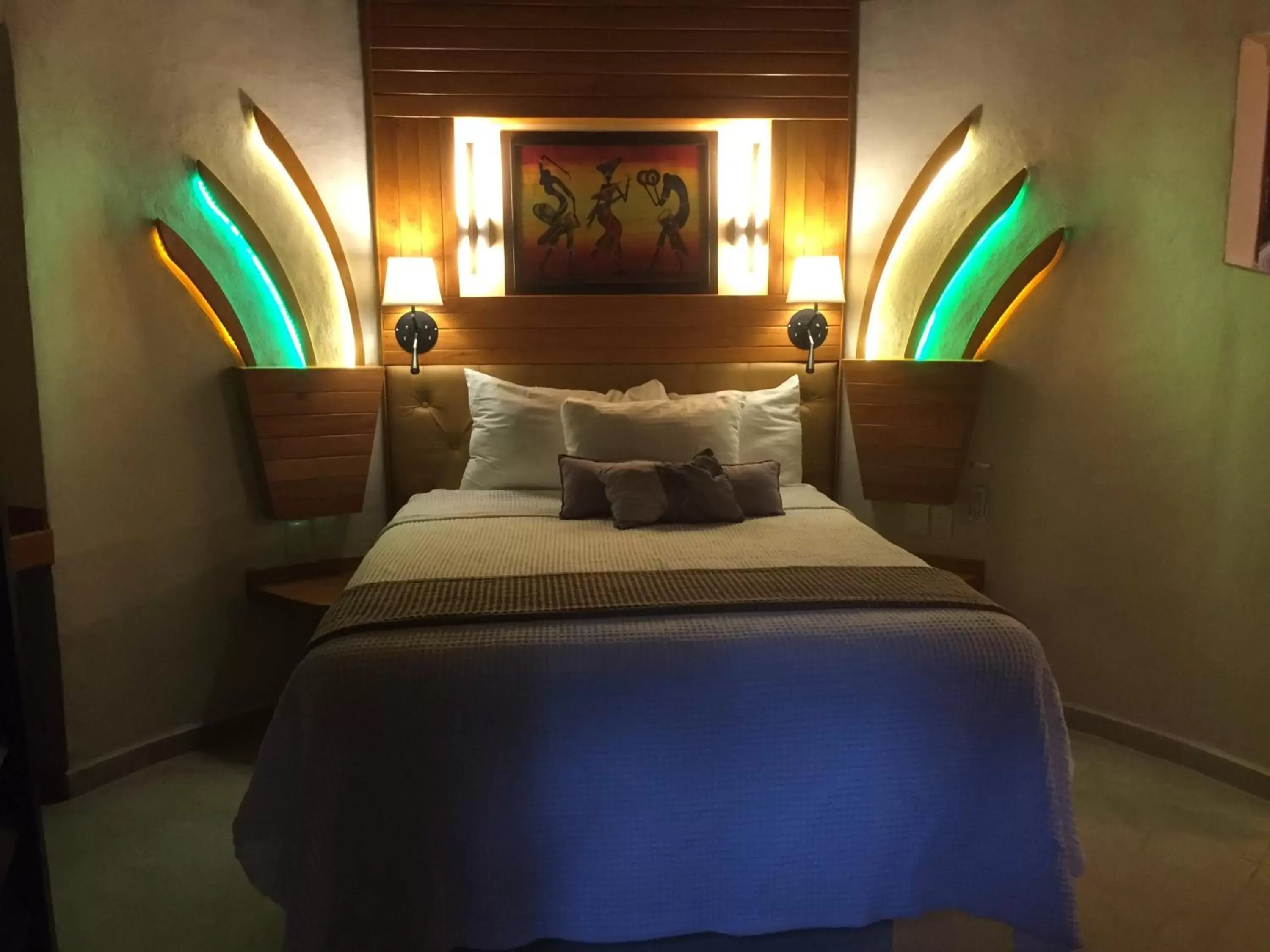 Bed in Cocos Cabañas Playa del Carmen Adults Only