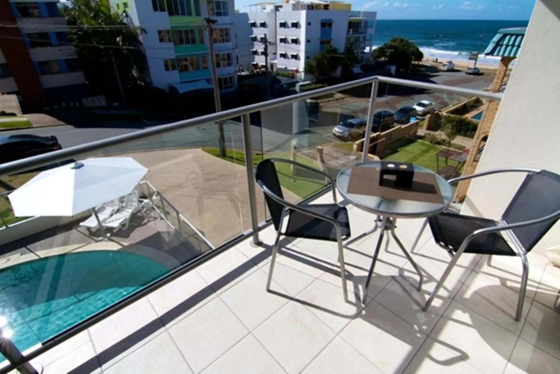 Patio, Balcony/Terrace in Merrima Court Holidays