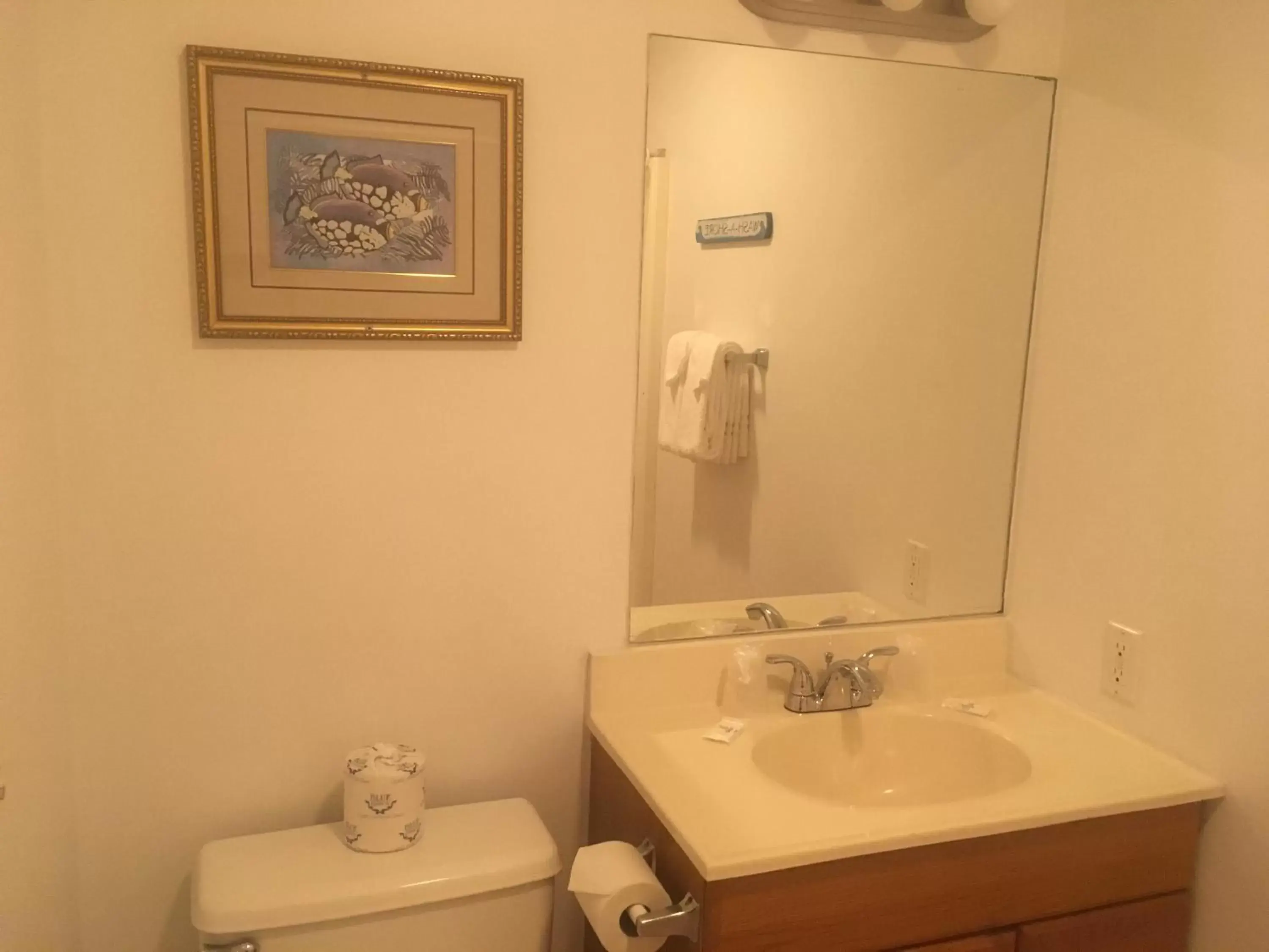 Bathroom in Ocean Cove Motel