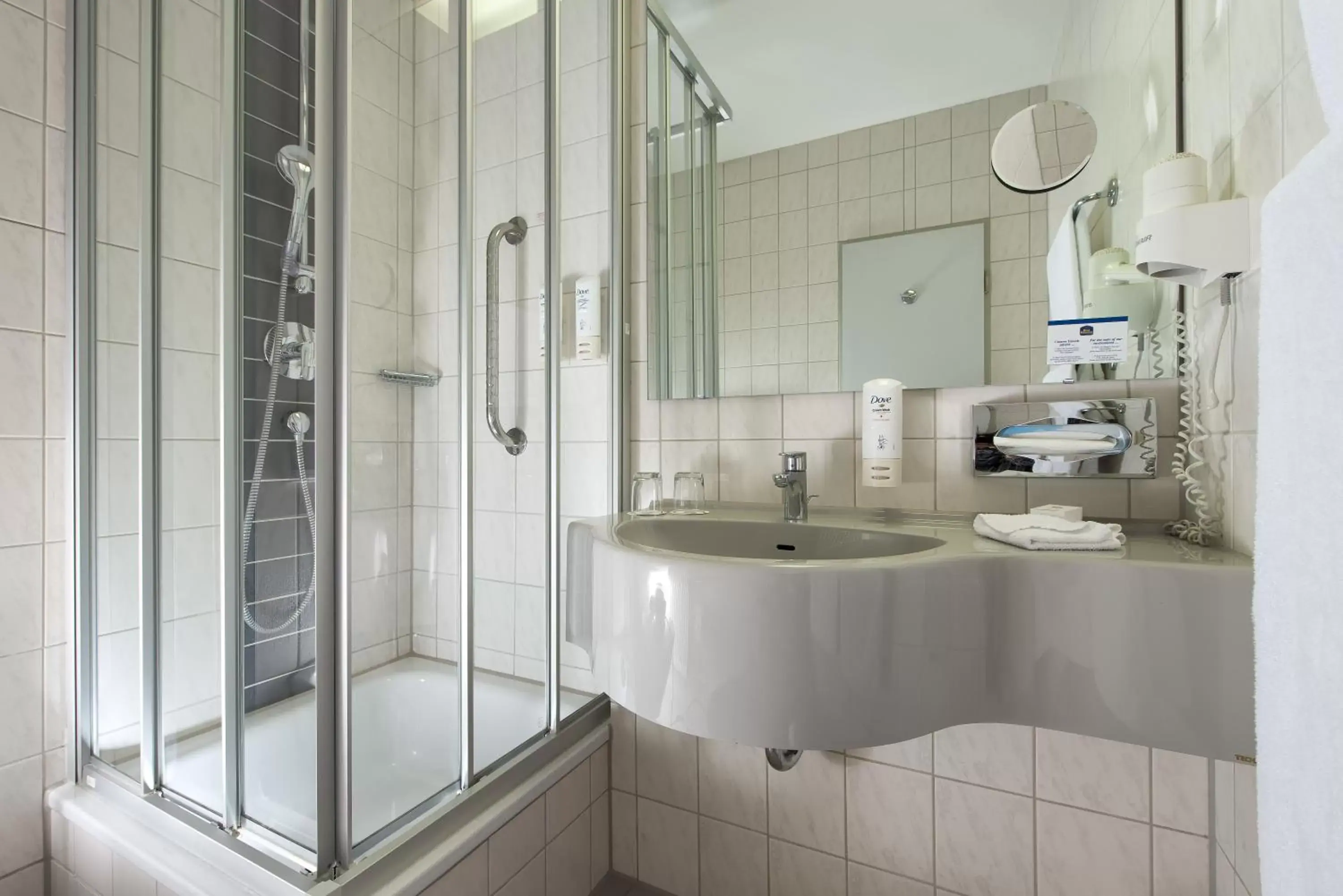 Shower, Bathroom in Best Western Hotel Rastatt