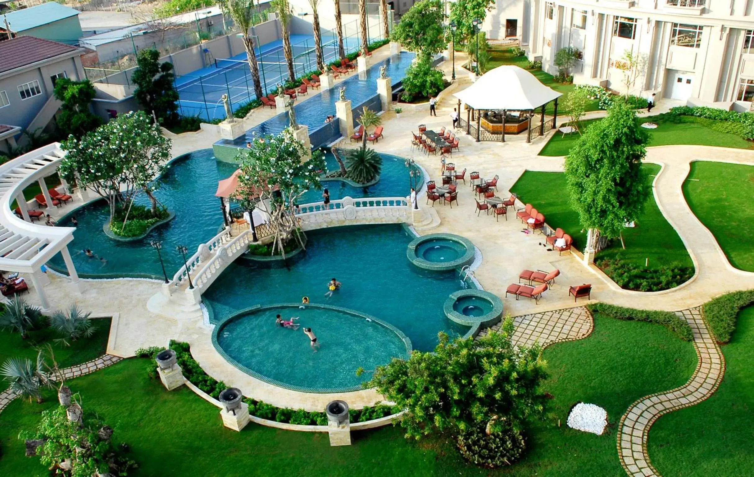 Swimming pool, Bird's-eye View in The IMPERIAL Vung Tau Hotel