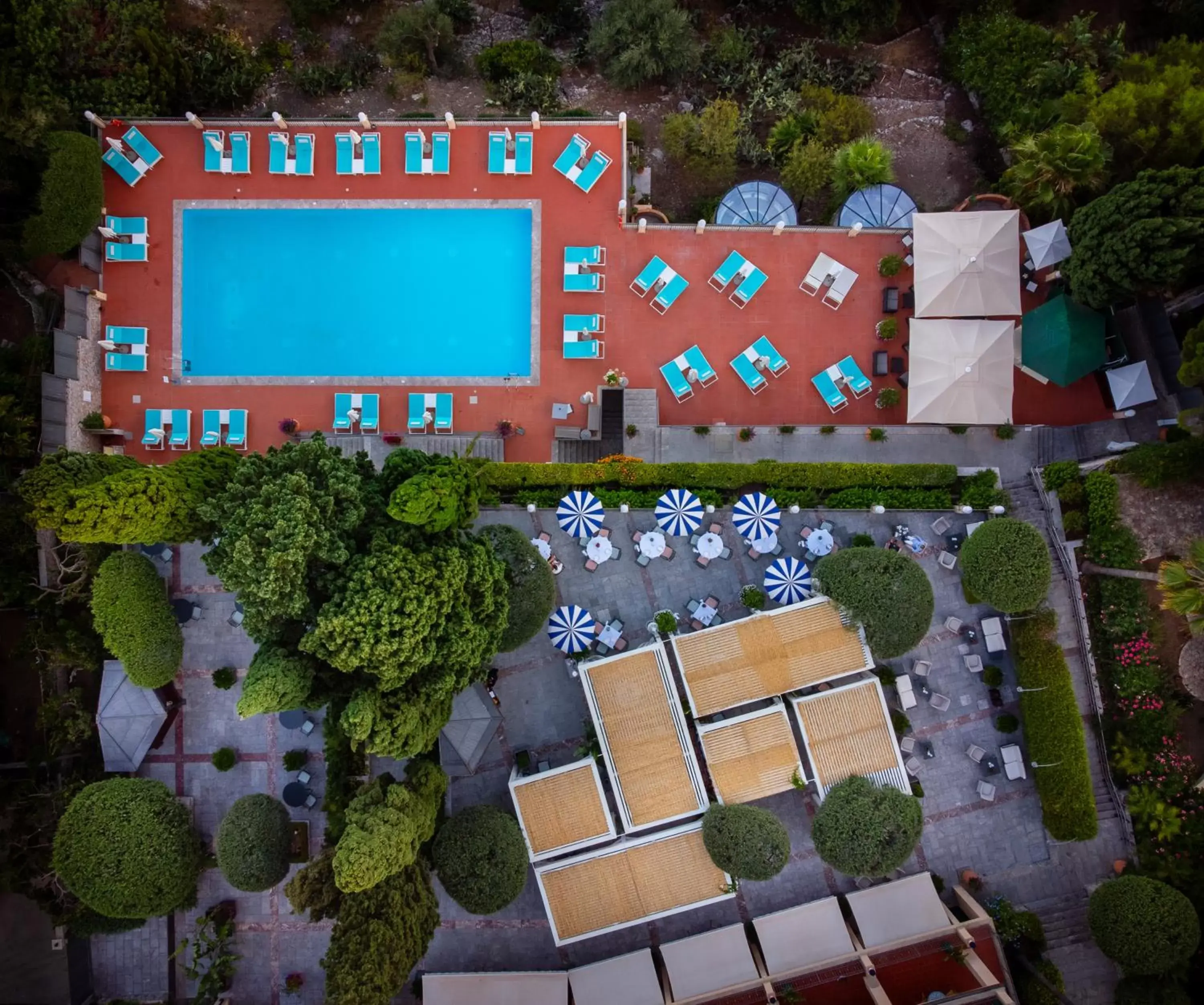 Swimming pool, Floor Plan in Grand Hotel San Pietro Relais & Chateaux