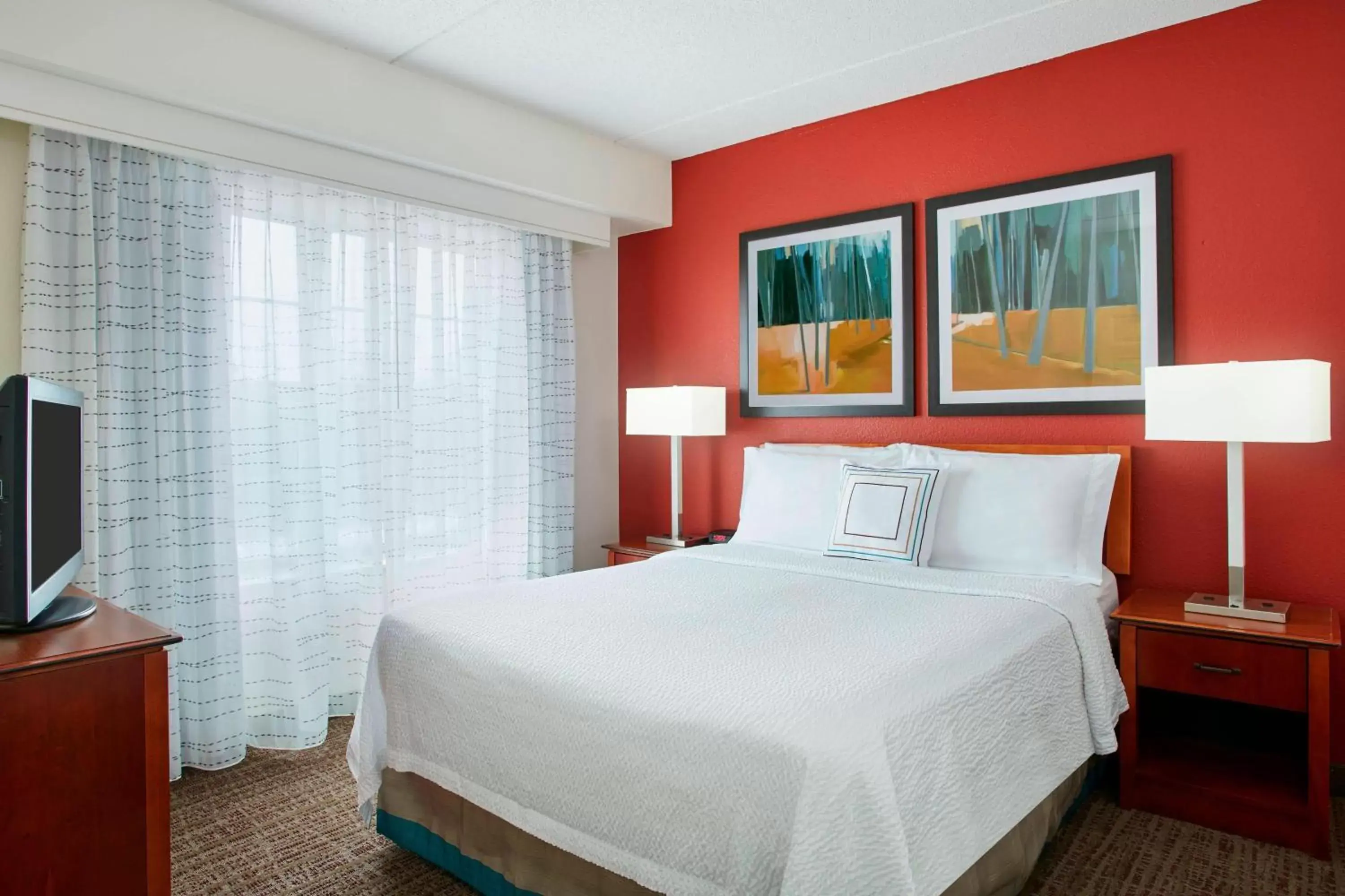 Bedroom, Bed in Residence Inn by Marriott Chicago Schaumburg/Woodfield Mall