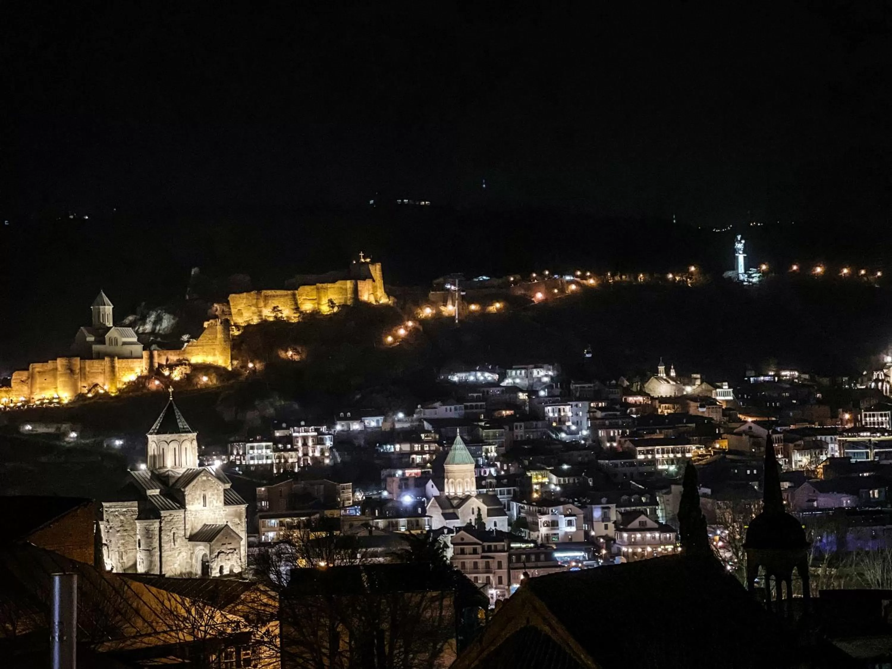 Night, Bird's-eye View in Bricks Hotel
