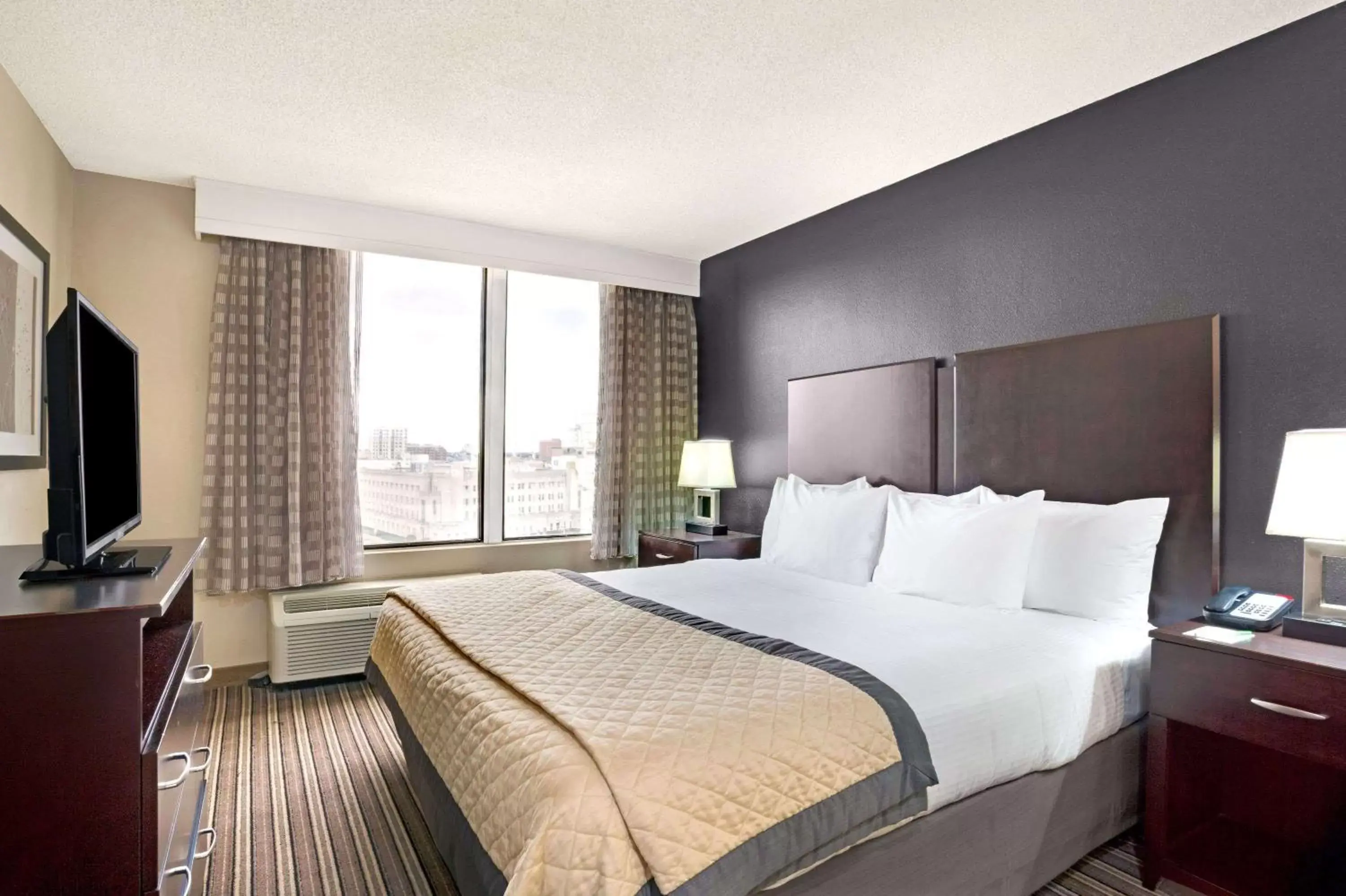 Photo of the whole room, Bed in Wyndham Garden Norfolk Downtown