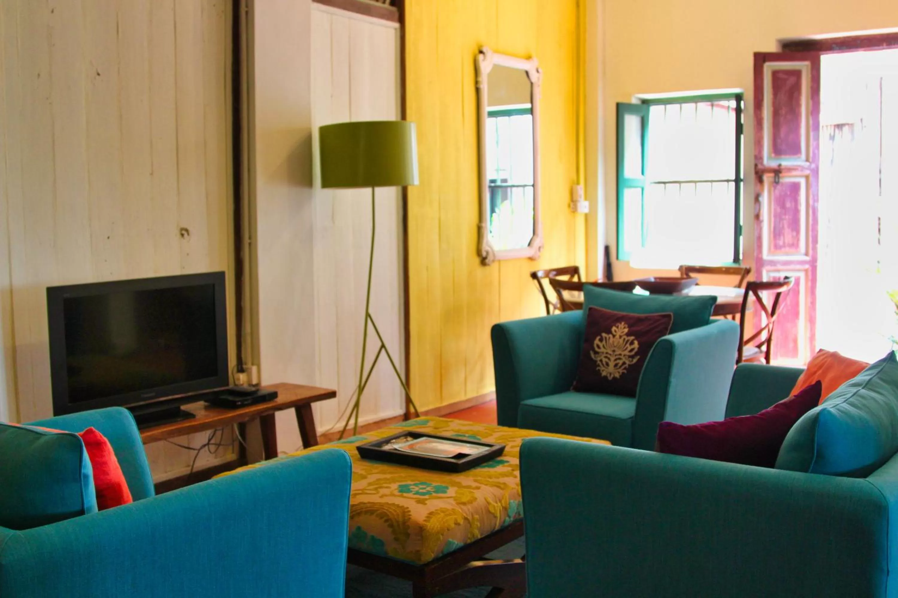 Seating area in Temple Tree Resort