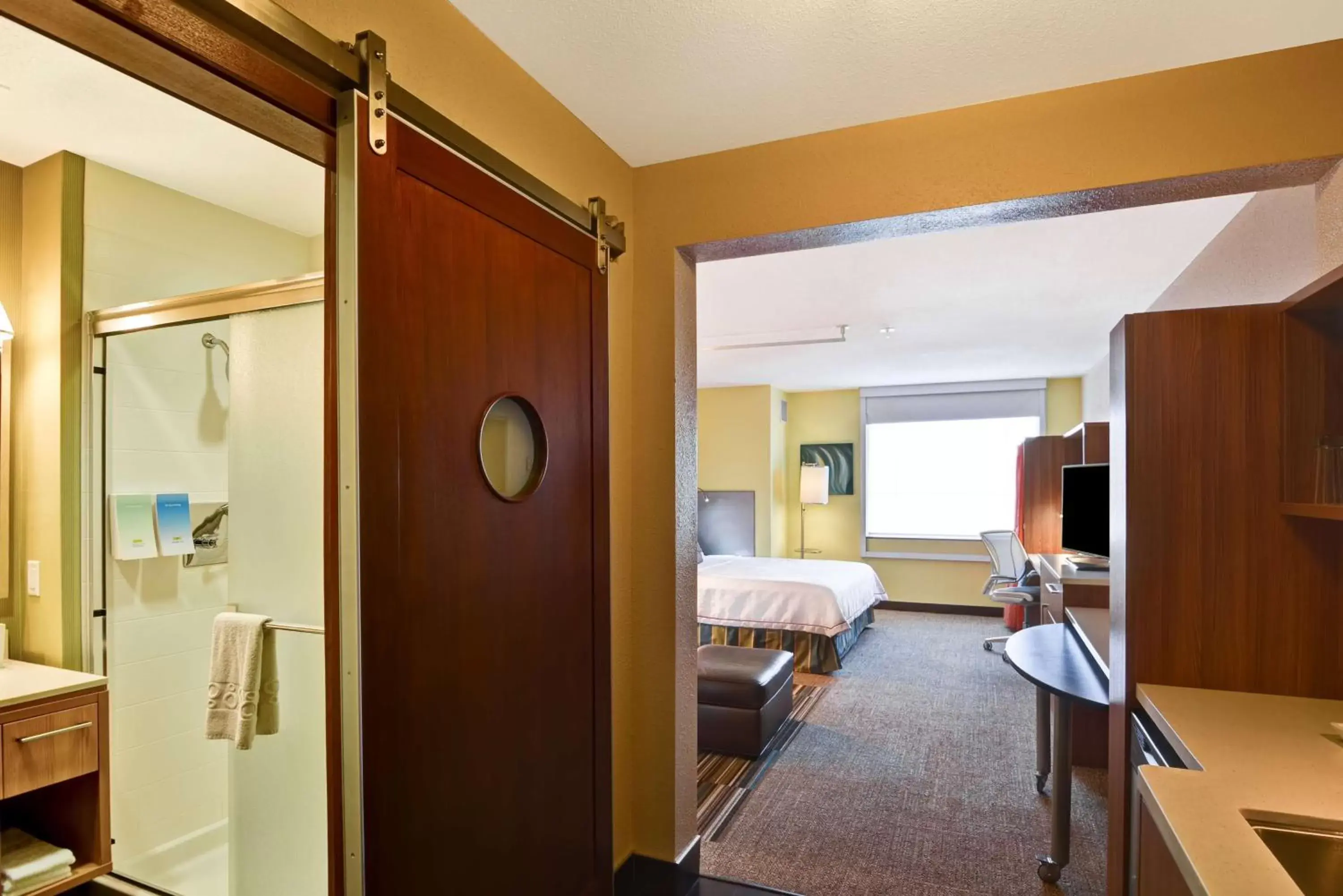 Bedroom, Bathroom in Home2 Suites by Hilton Albuquerque Downtown/University