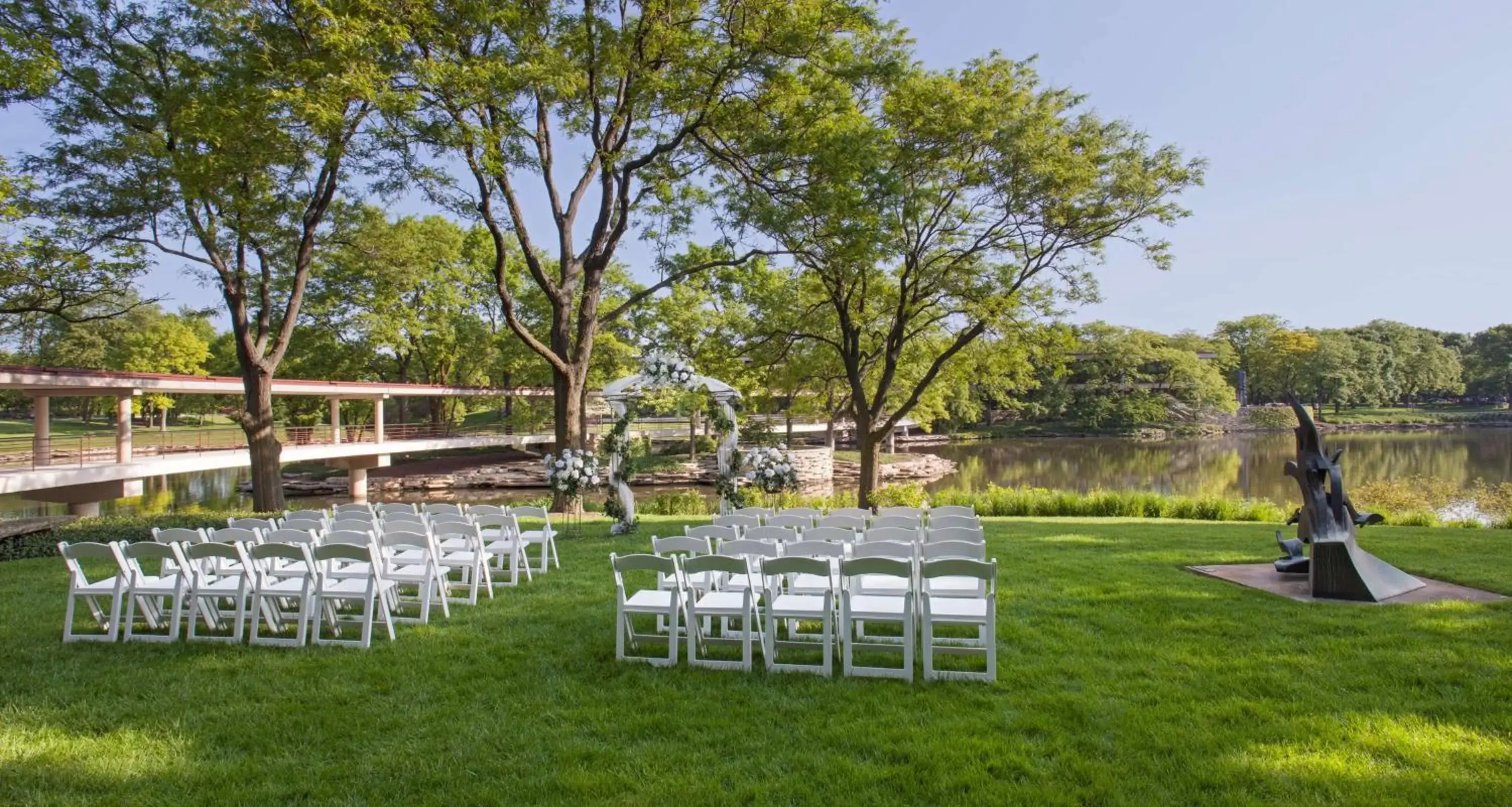 On site, Garden in Hyatt Lodge Oak Brook Chicago