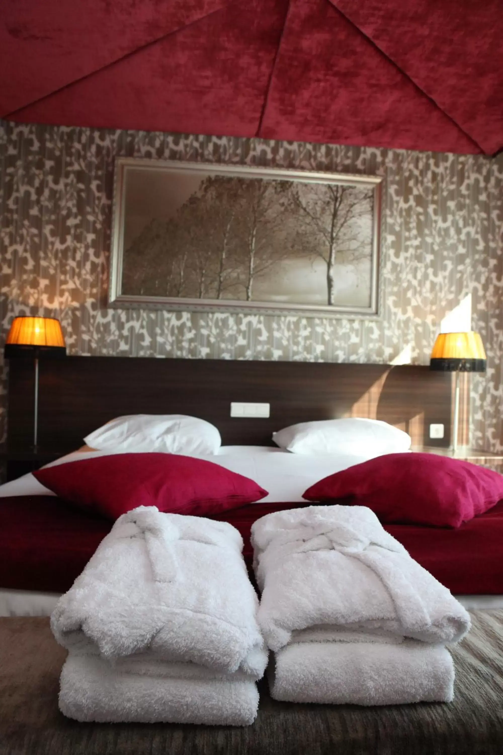 Decorative detail, Bed in Hotel Mijdrecht Marickenland