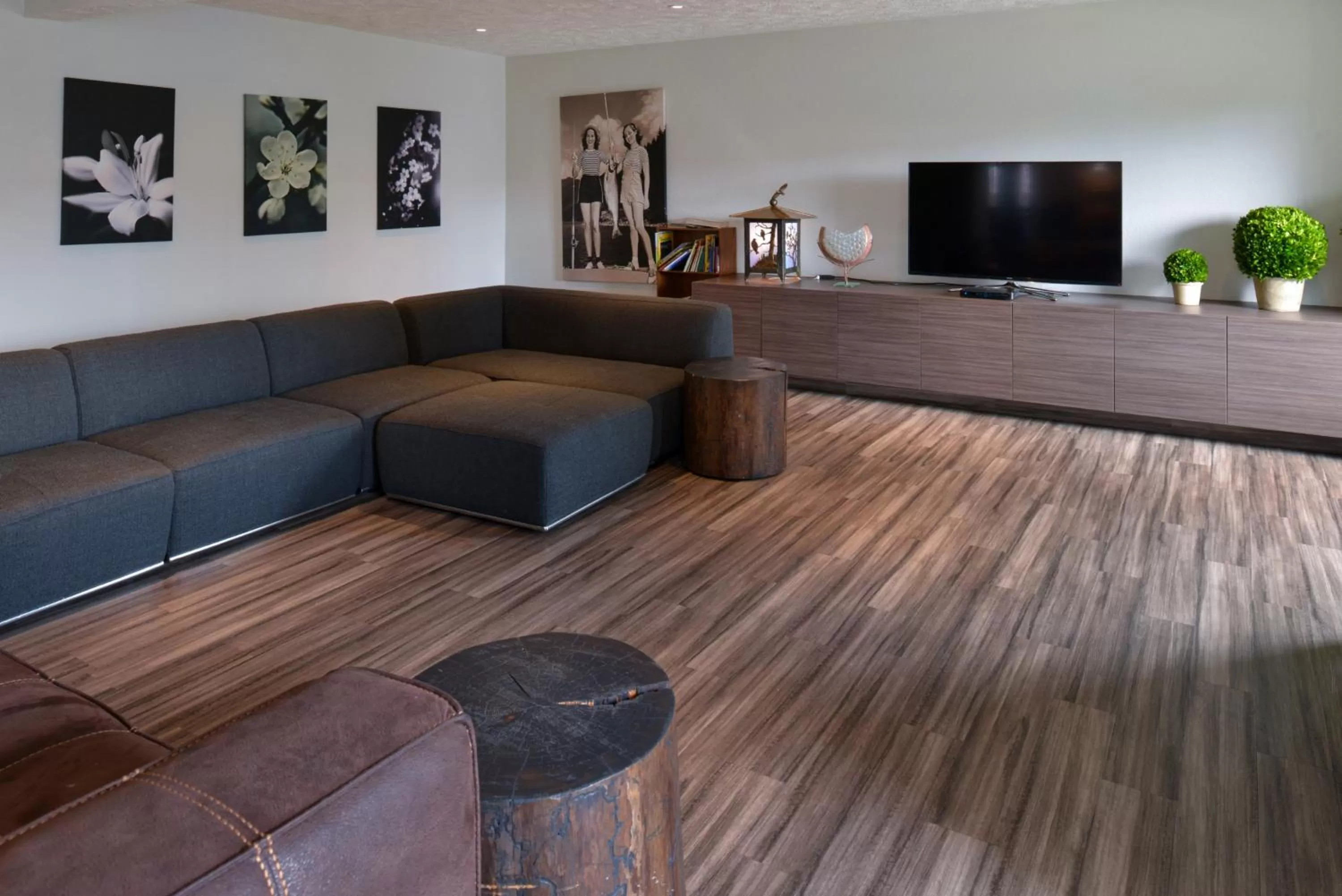 Communal lounge/ TV room in Hotel Ruby Sandpoint