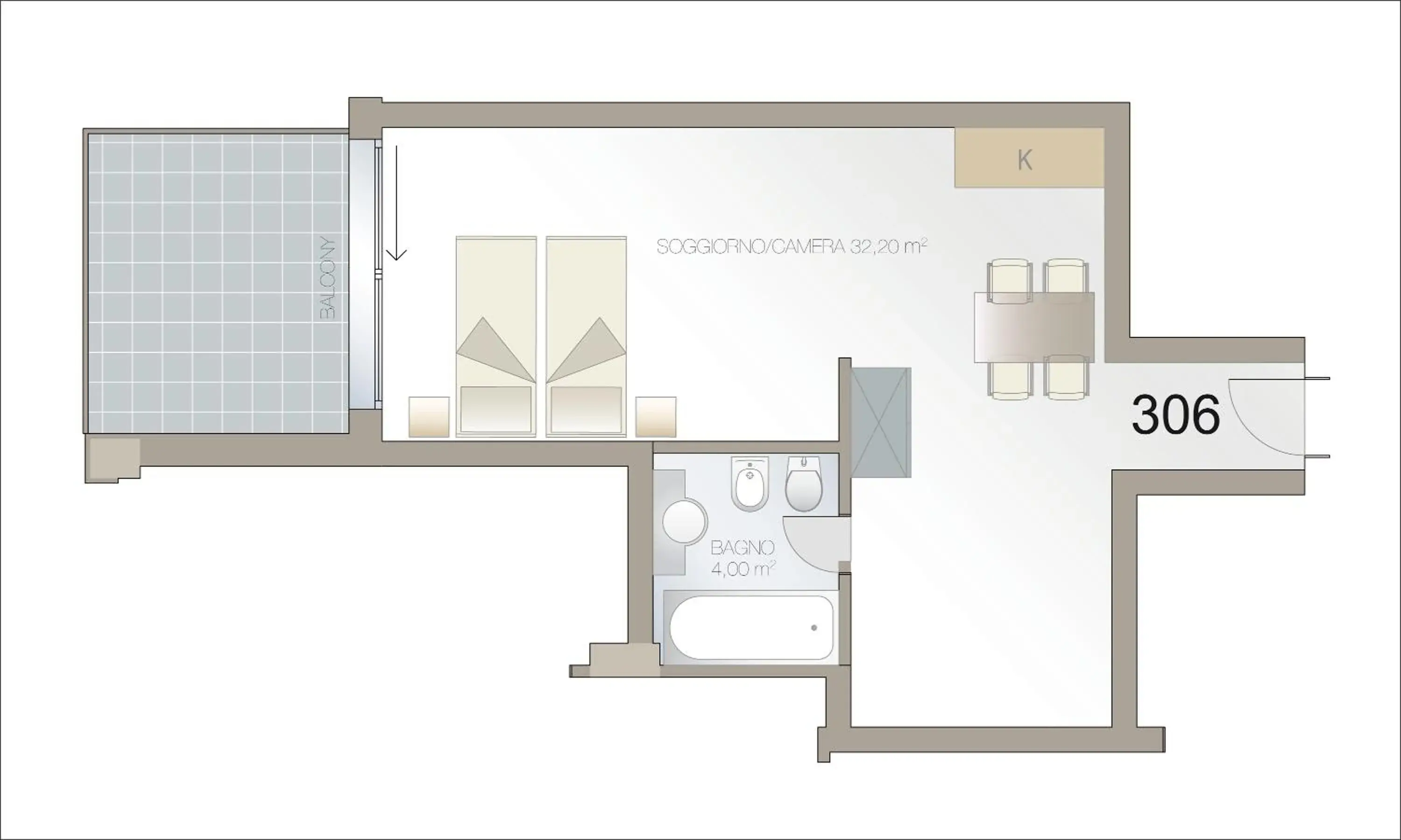 Shower, Floor Plan in Regal Hotel & Residence