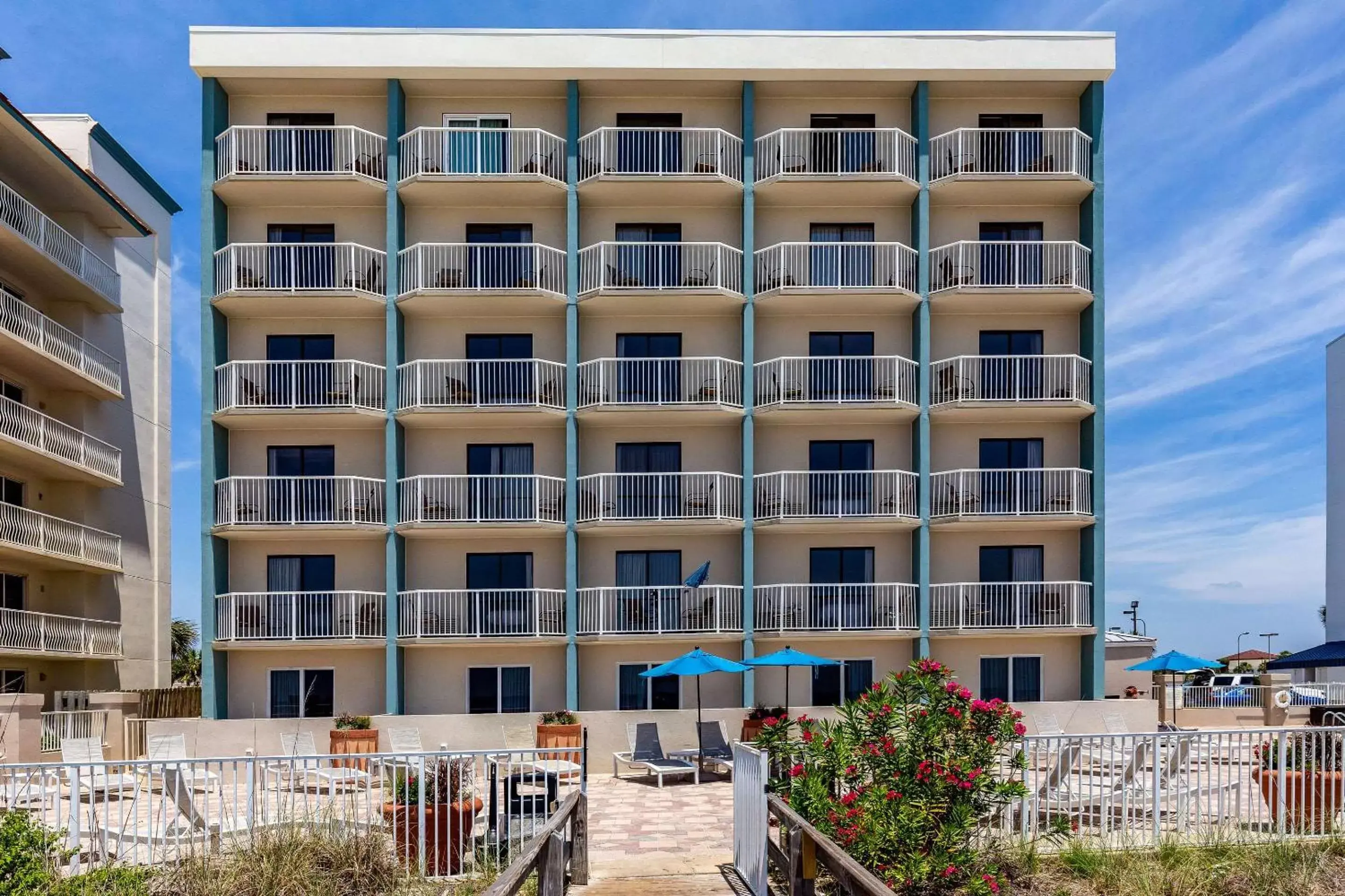 Property Building in Sleep Inn on the Beach