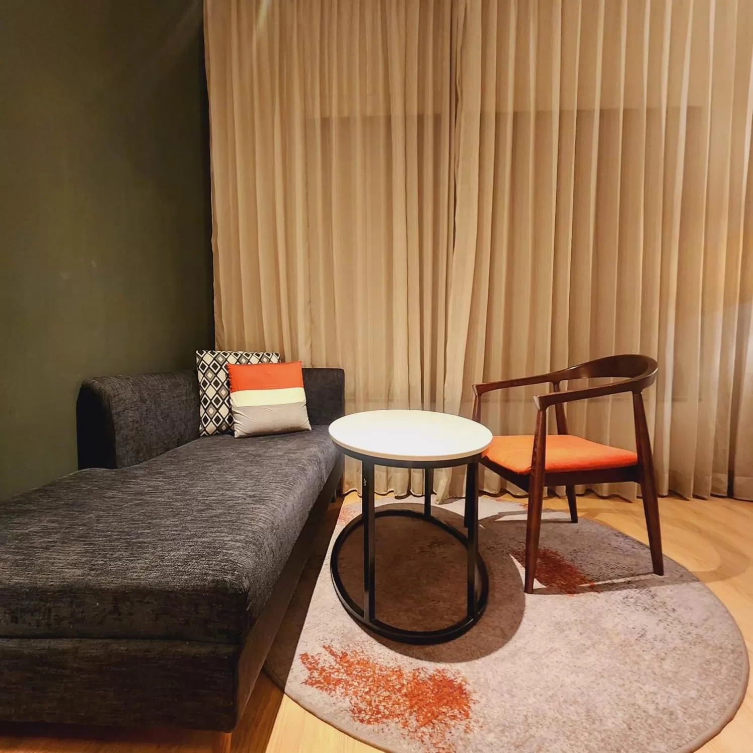 Seating area, Bed in Park Inn by Radisson Gwalior