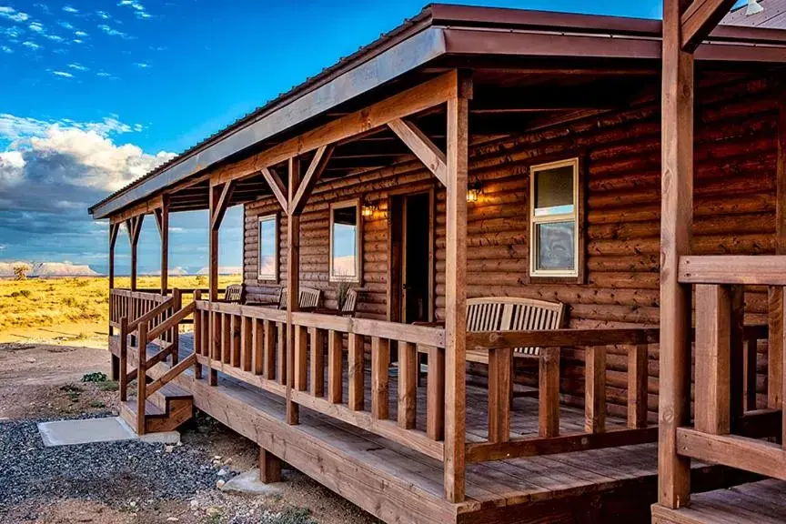 Patio in Cabins at Grand Canyon West