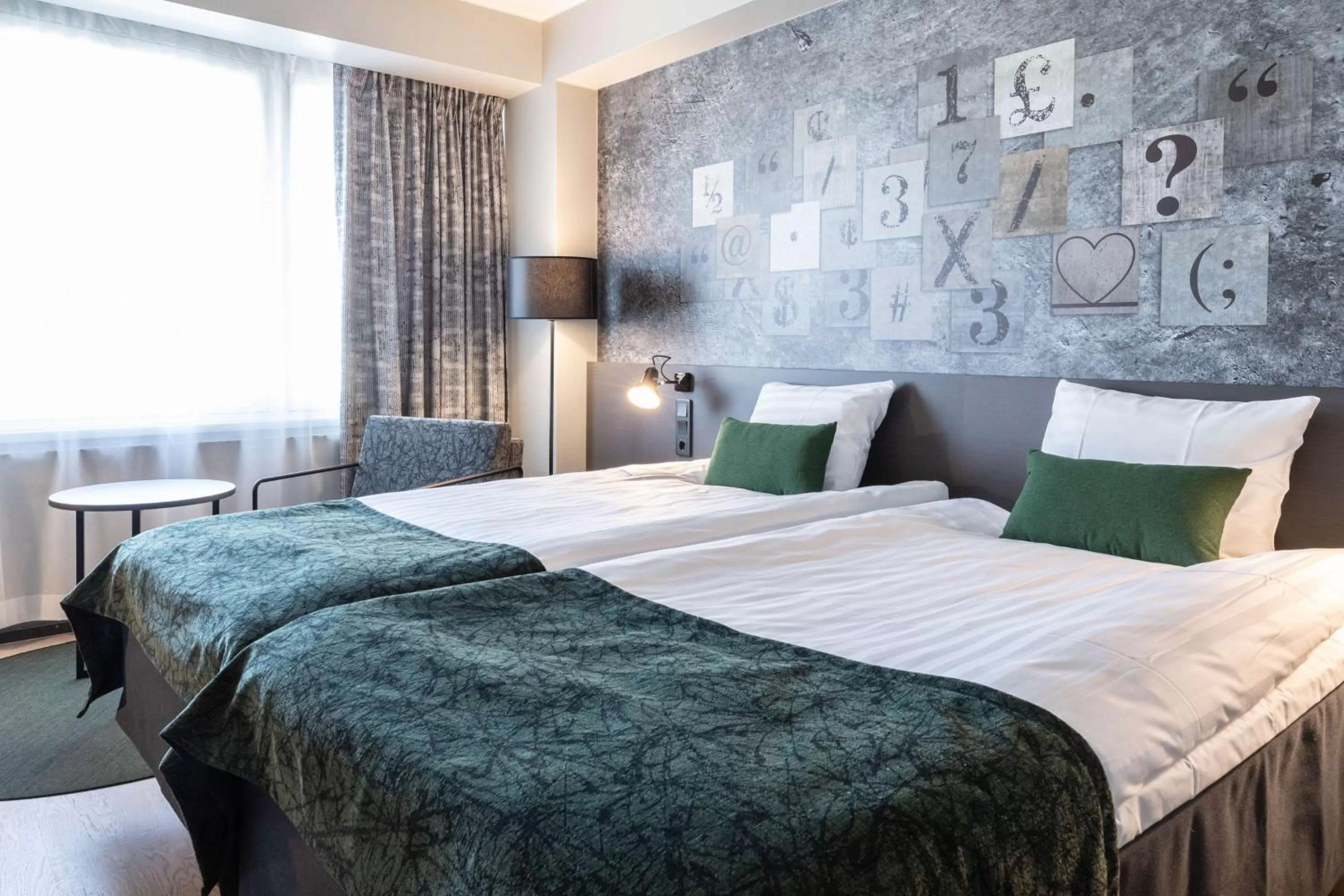 Photo of the whole room, Bed in Scandic Kallio