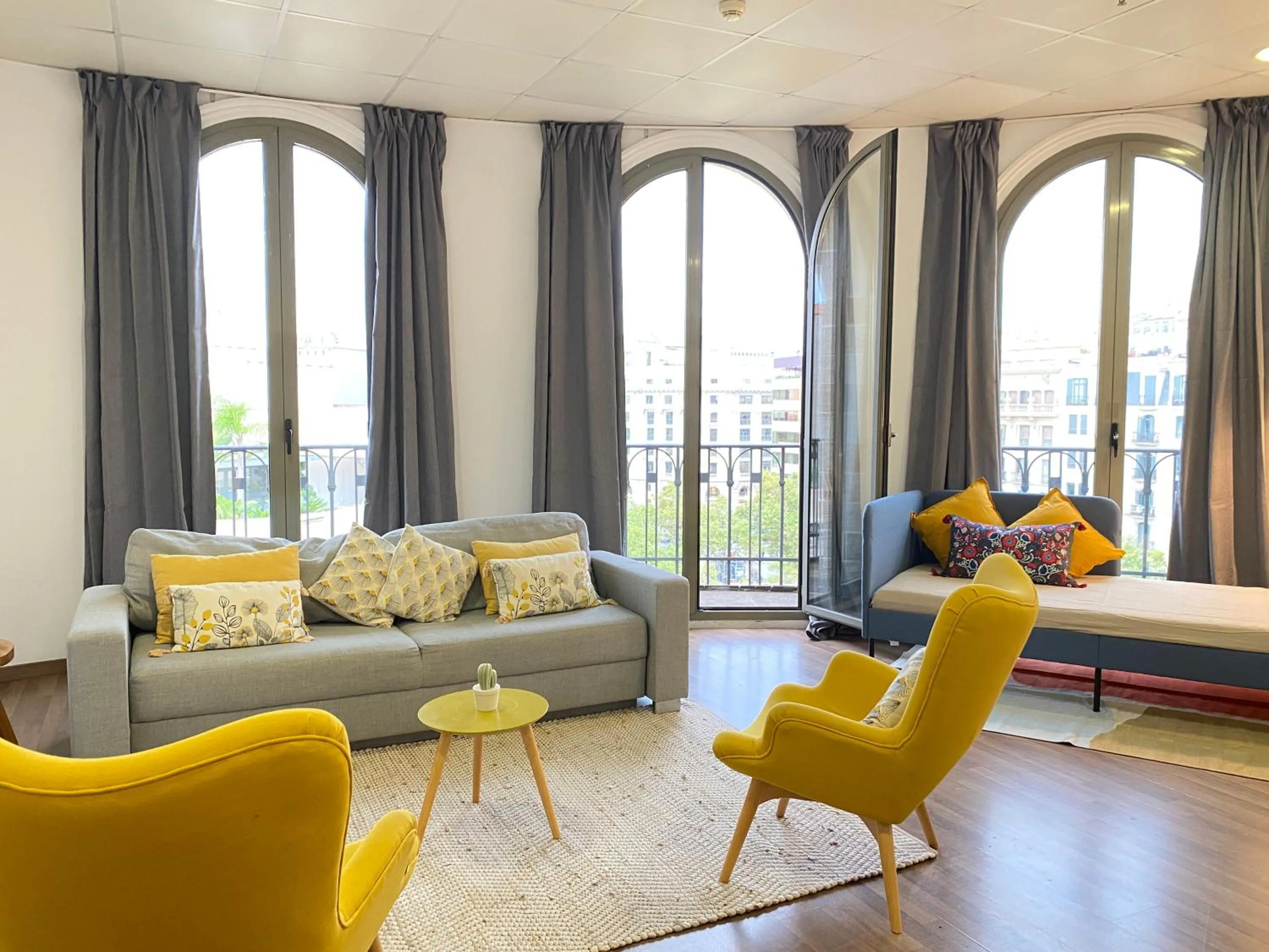 Living room, Bed in Safestay Barcelona Passeig de Gràcia