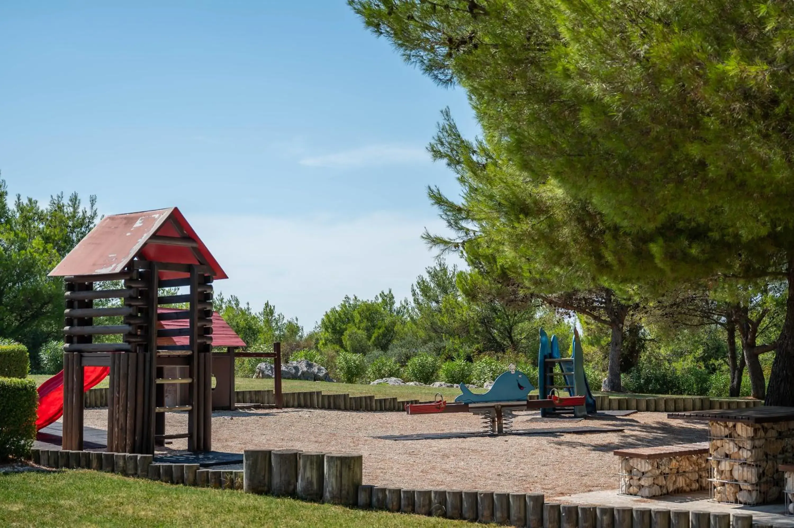 Children play ground, Children's Play Area in Kempinski Hotel Adriatic Istria Croatia
