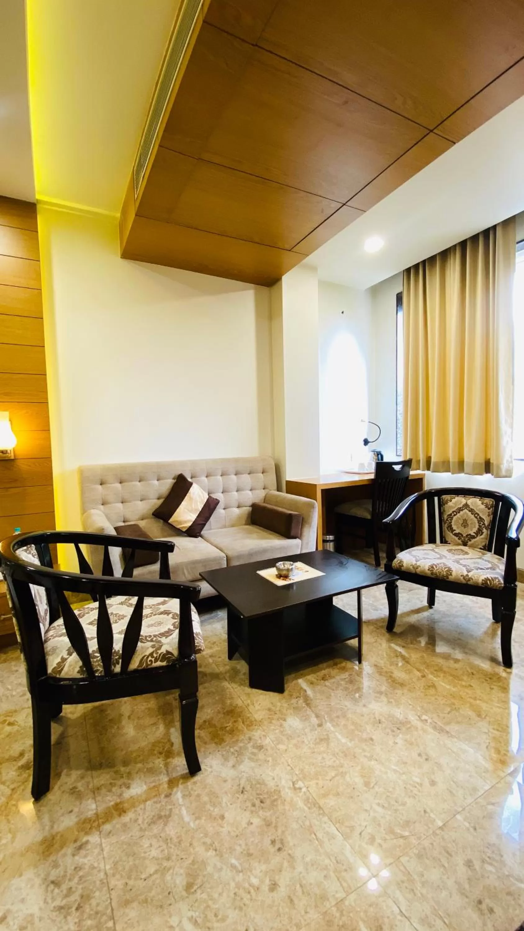 Seating area in Hotel Aditya Residency