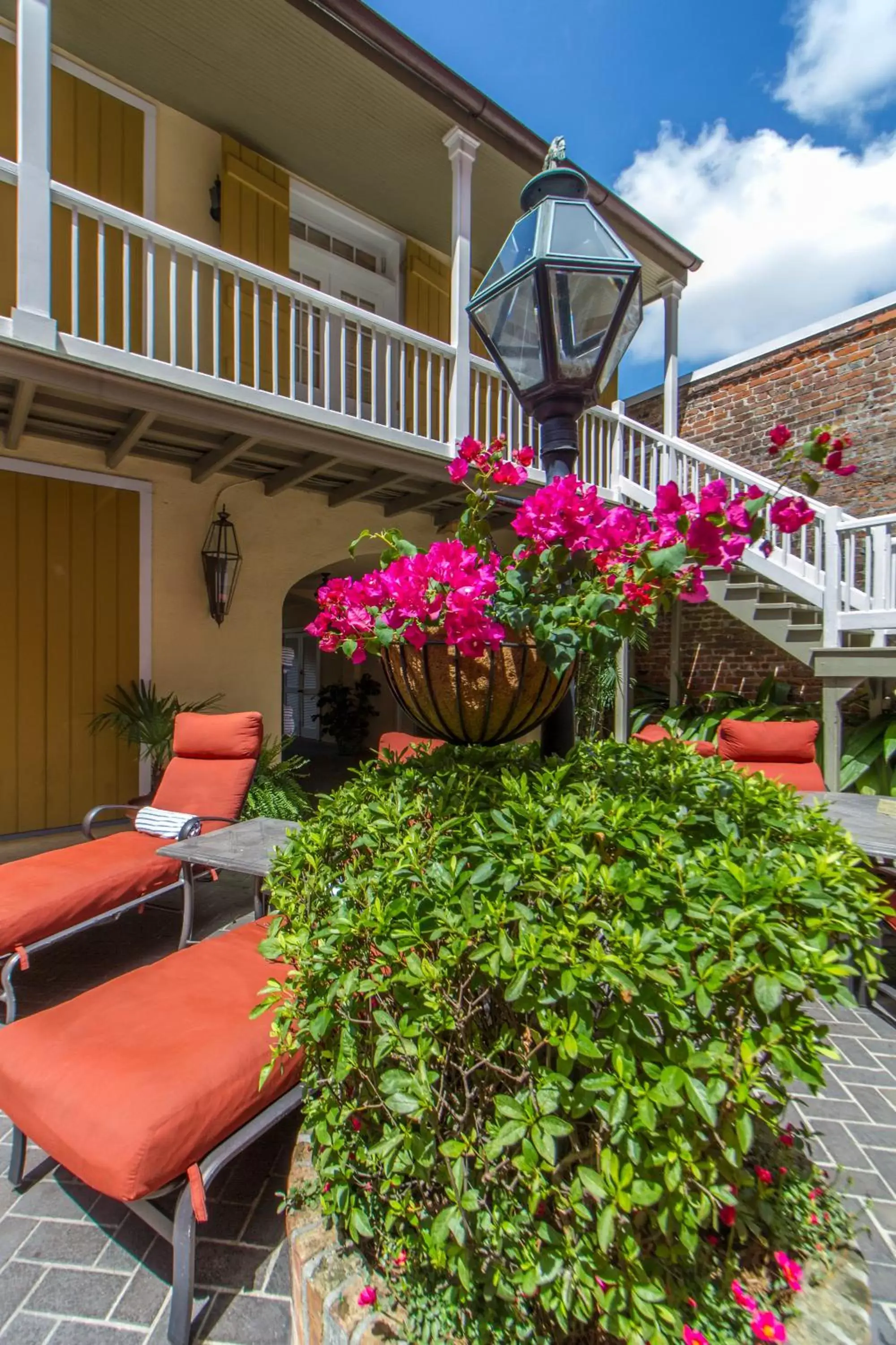 Patio, Property Building in Dauphine Orleans Hotel