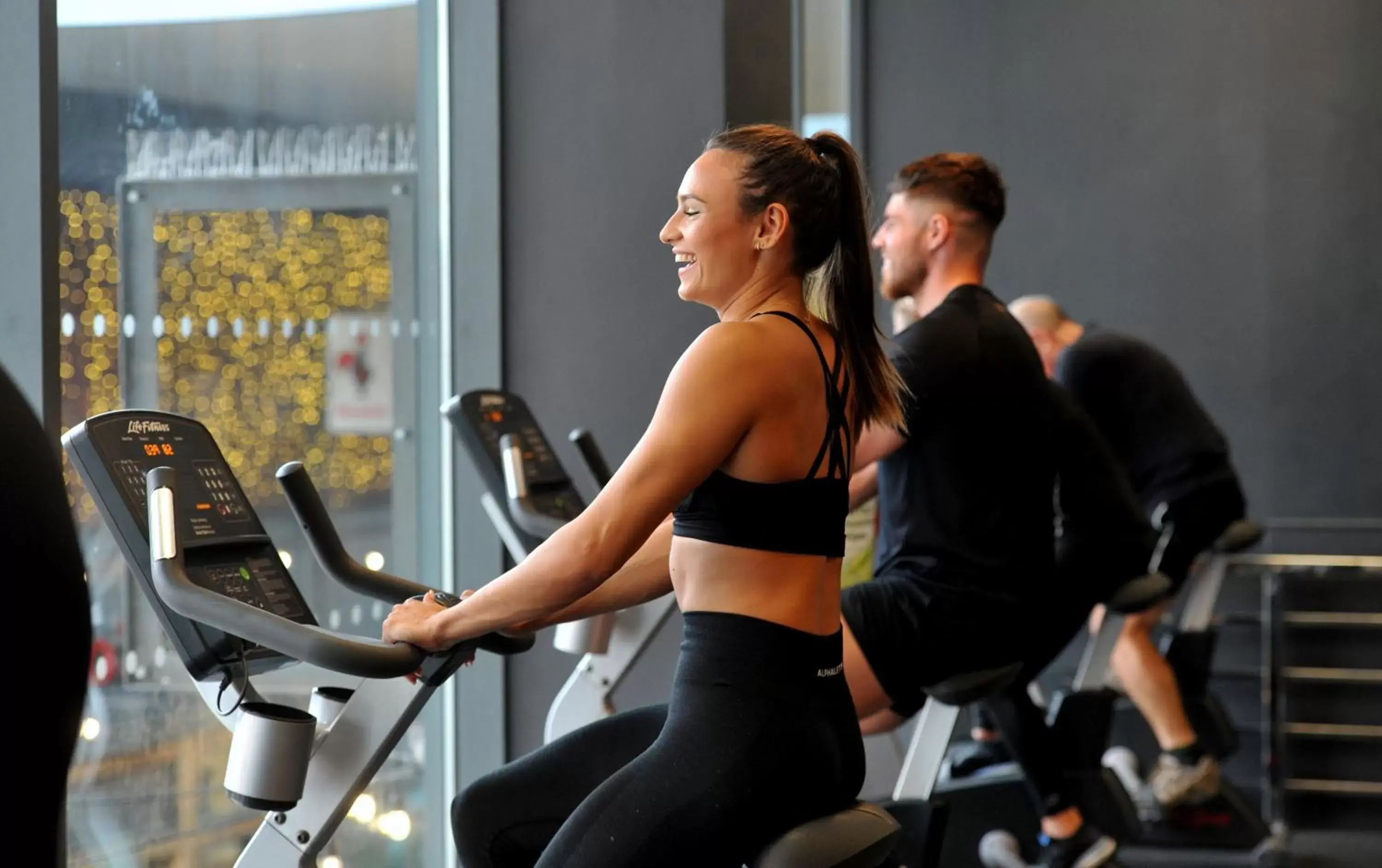 Fitness centre/facilities, Guests in Holiday Inn Express Cheltenham Town Centre, an IHG Hotel