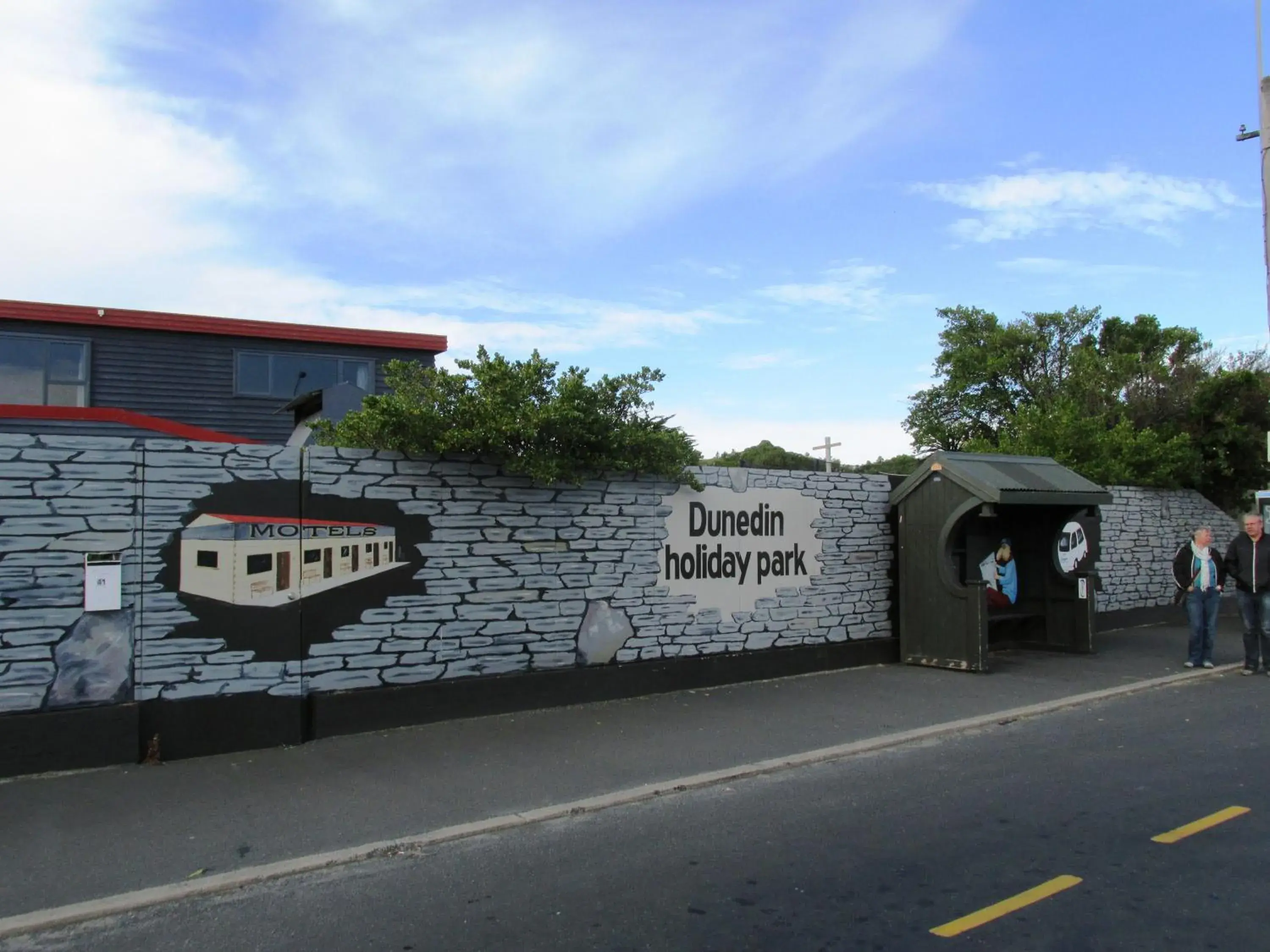 Decorative detail, Property Building in Dunedin Holiday Park