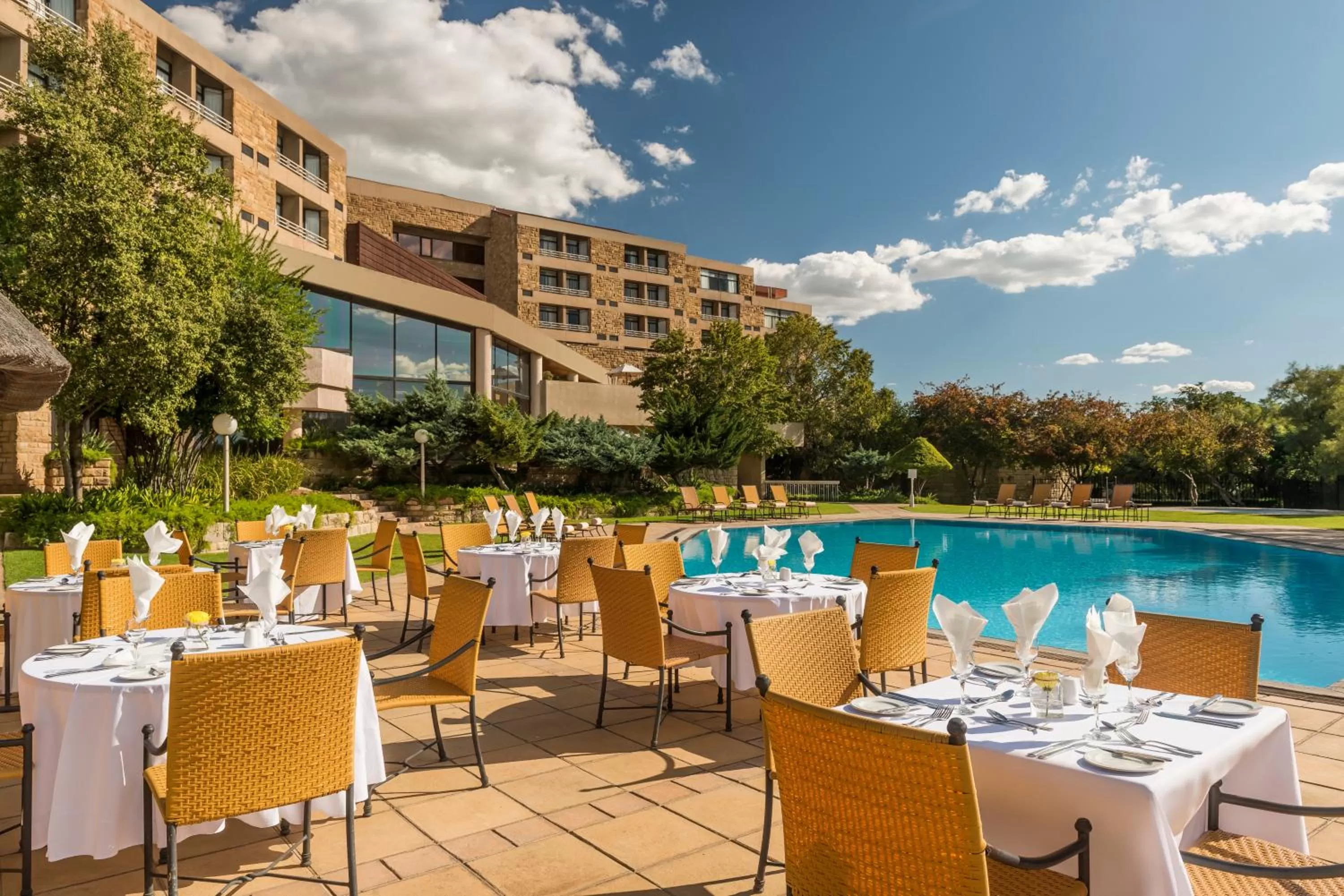 Swimming pool in Avani Lesotho Hotel & Casino