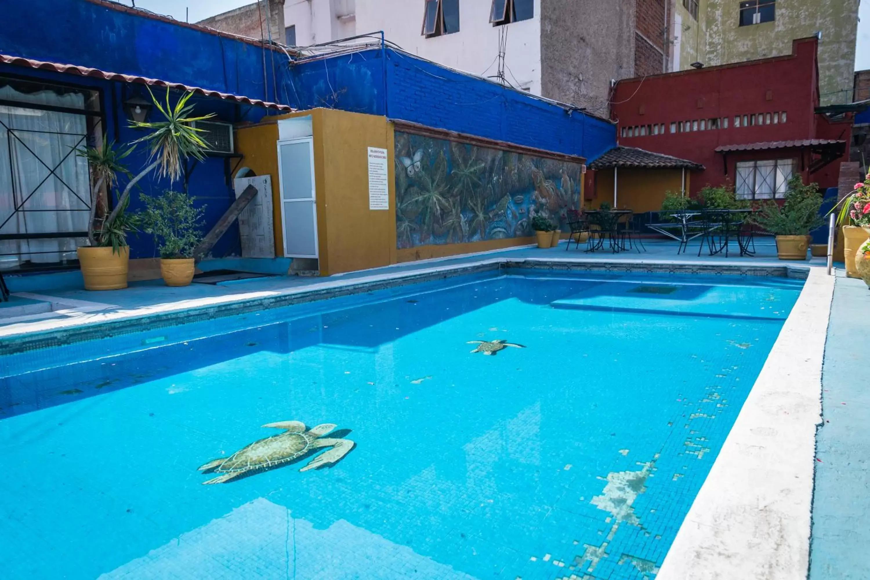 Swimming pool in Hotel Hacienda de Cobos