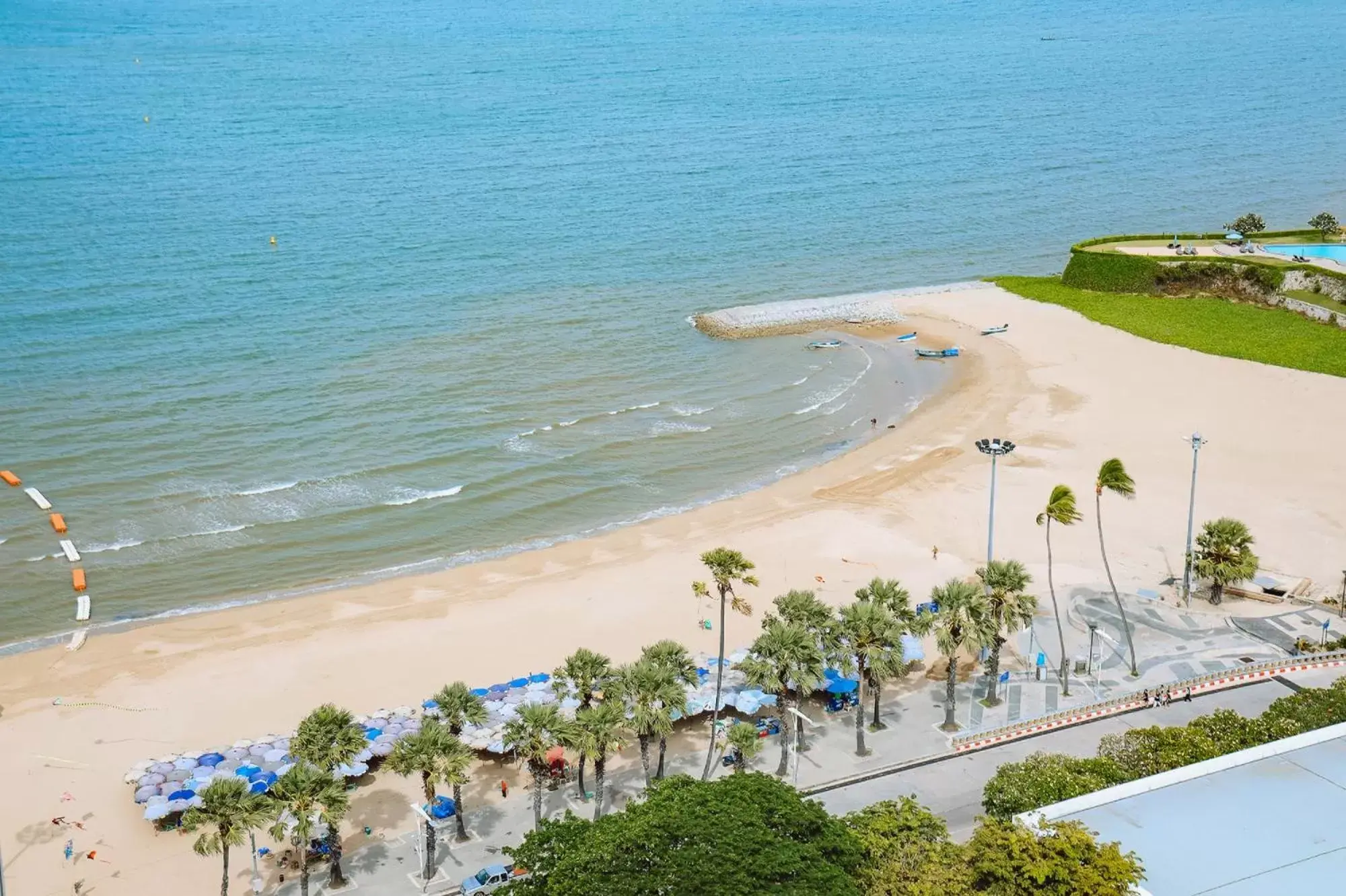 Beach, Bird's-eye View in Amari Pattaya