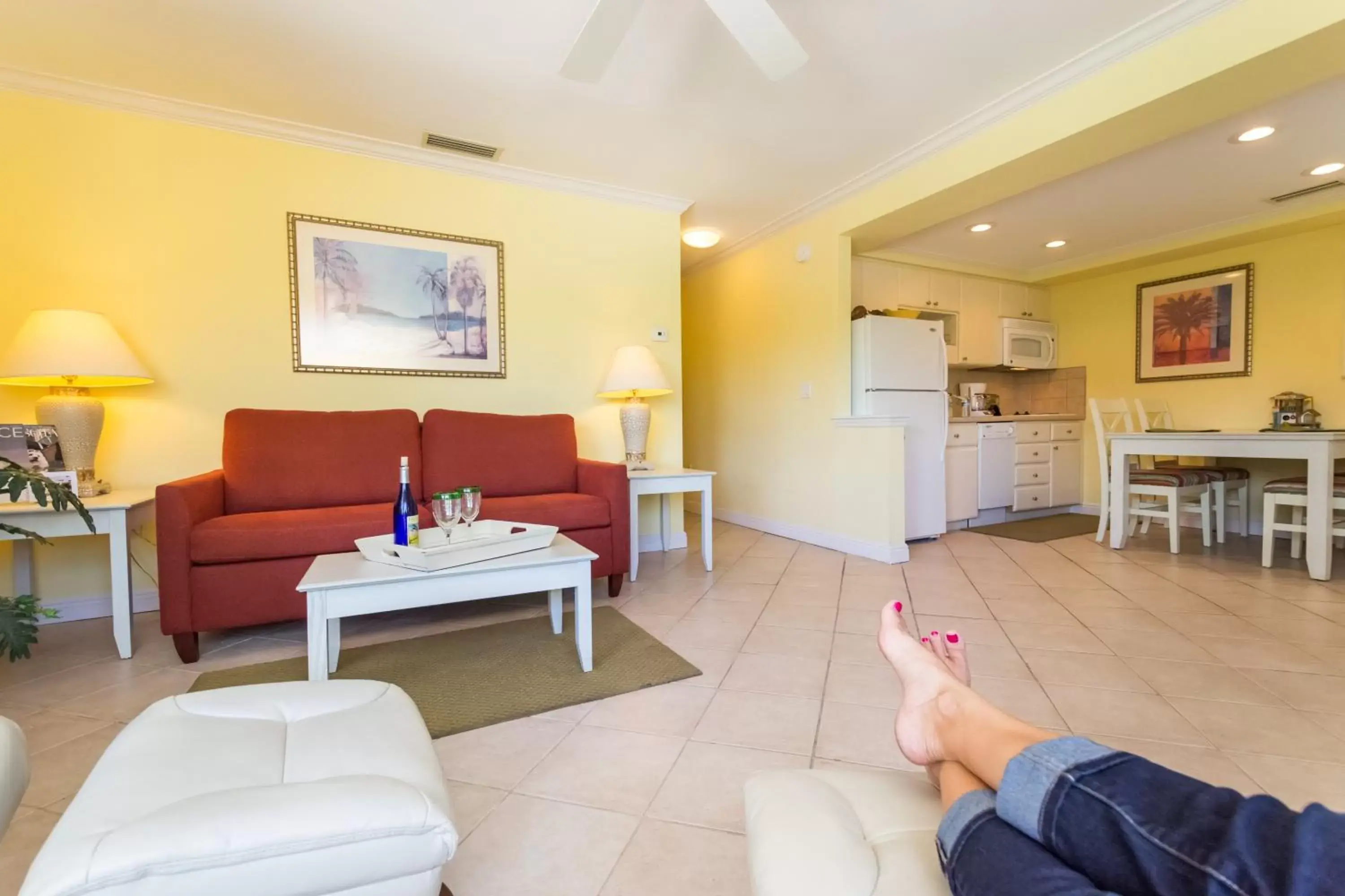 Living room, Seating Area in Inn at the Beach-Venice Florida