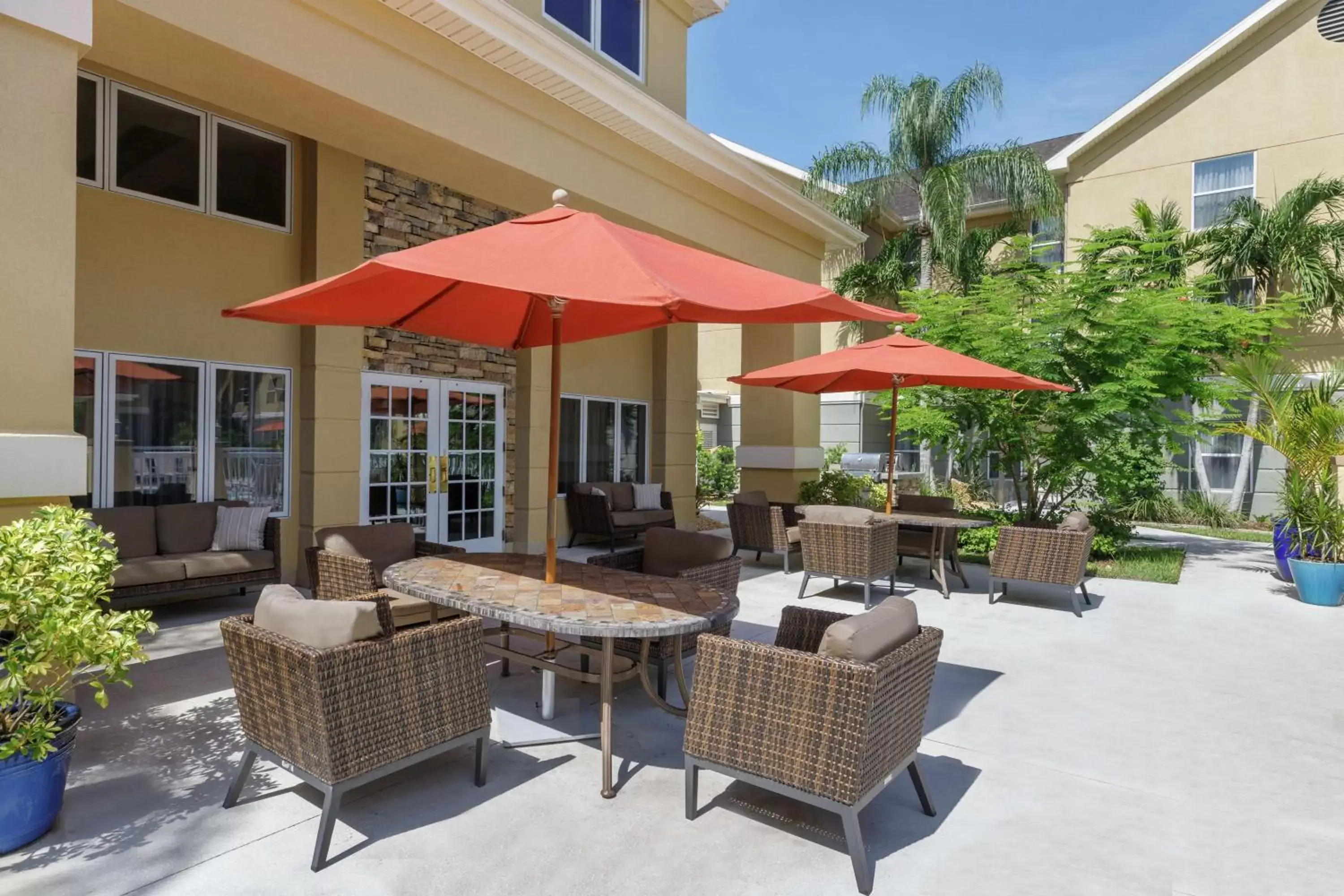 Patio in Homewood Suites by Hilton Fort Myers