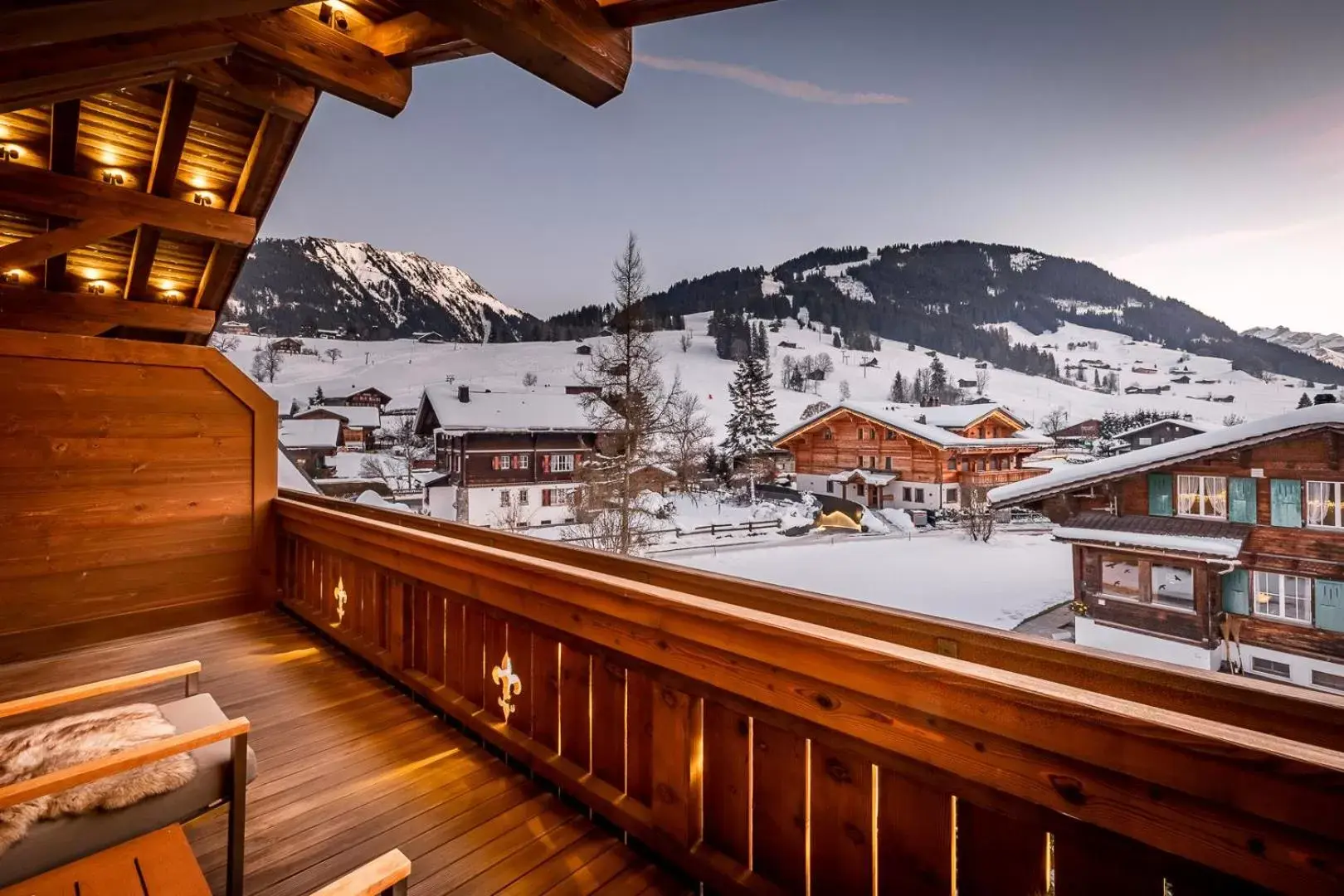 Balcony/Terrace, Winter in Ultima Gstaad