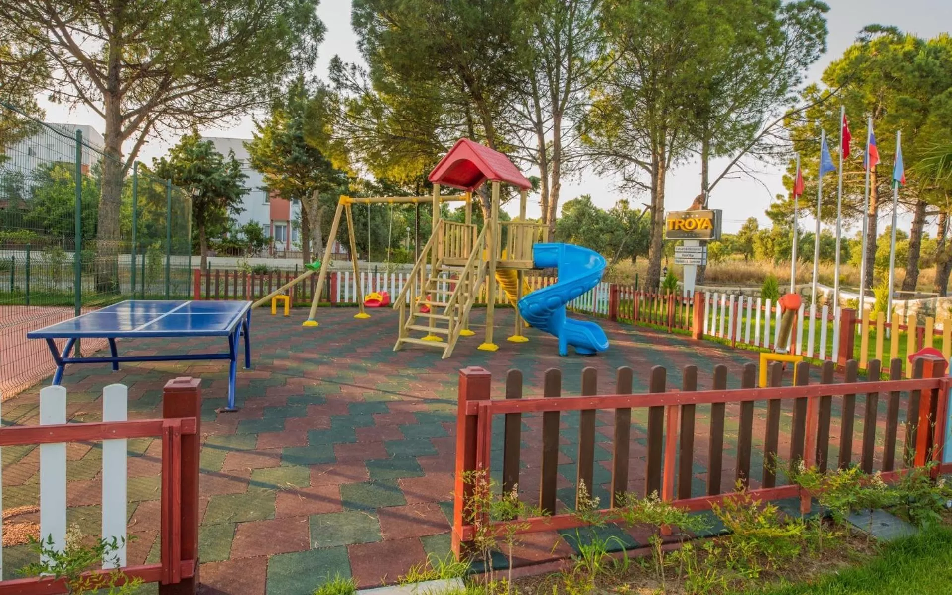 Children play ground in Helen Troya Hotel Geyikli