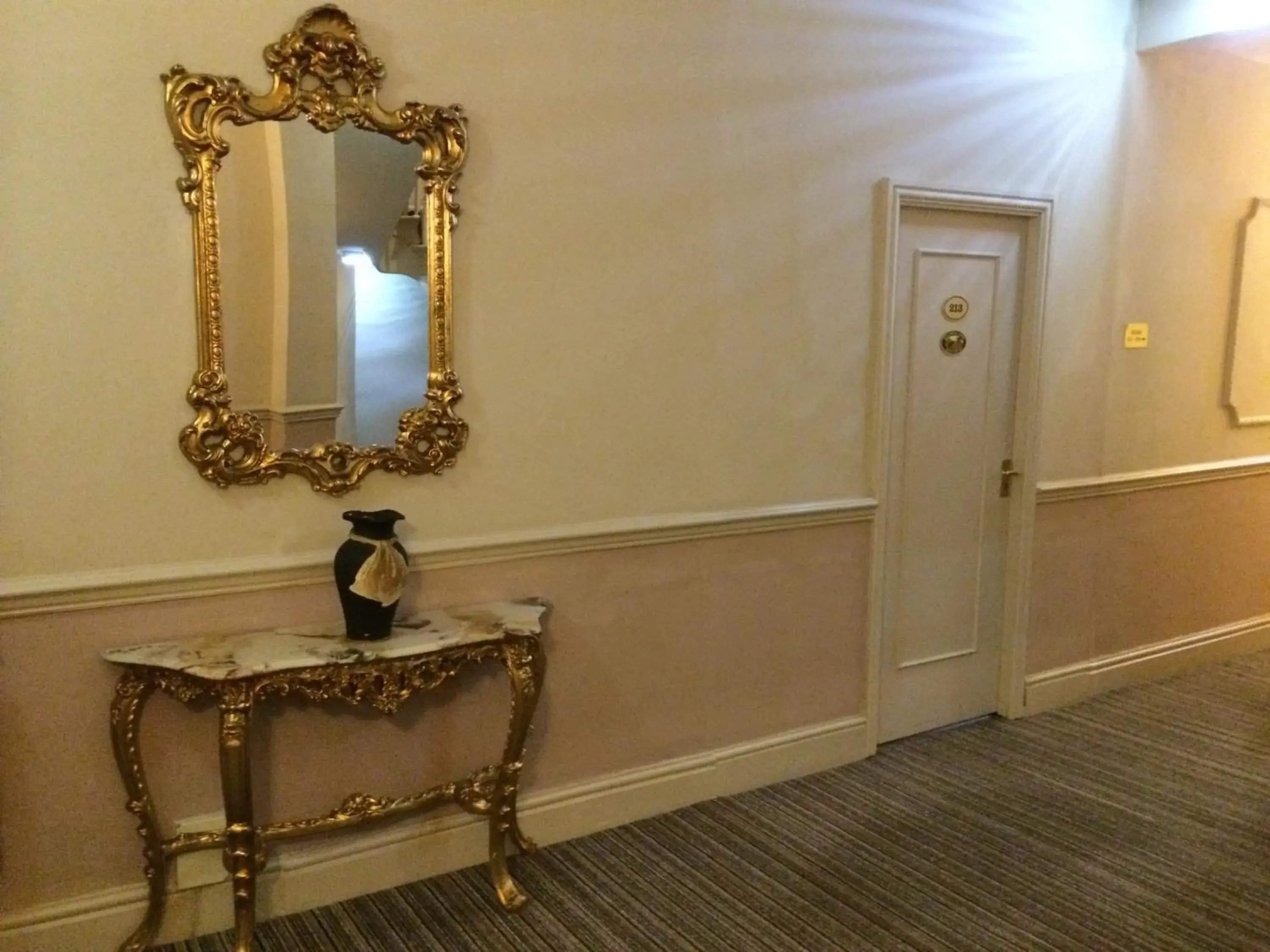 Decorative detail, Bathroom in Tiffany's Hotel