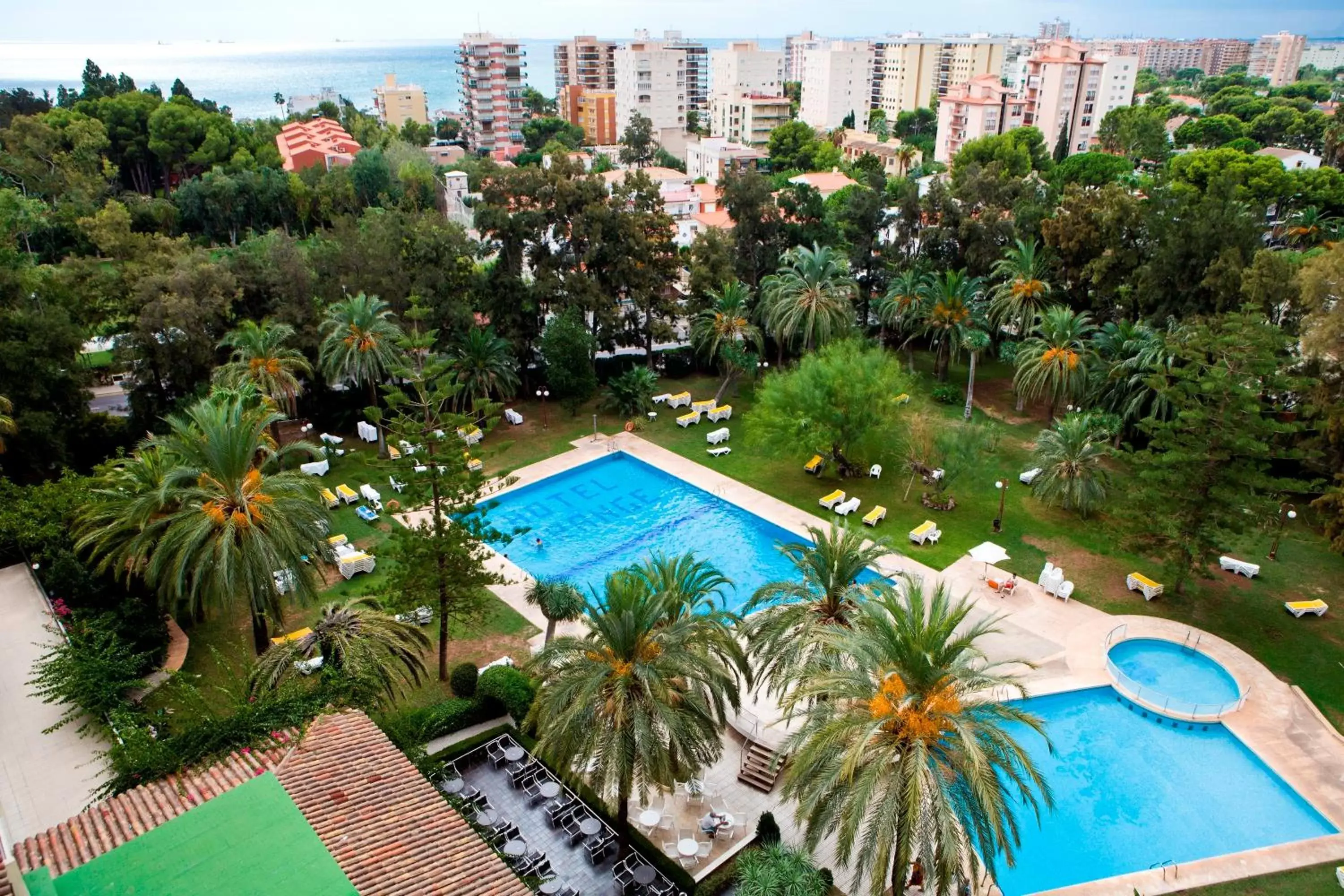 Bird's eye view, Pool View in Intur Orange