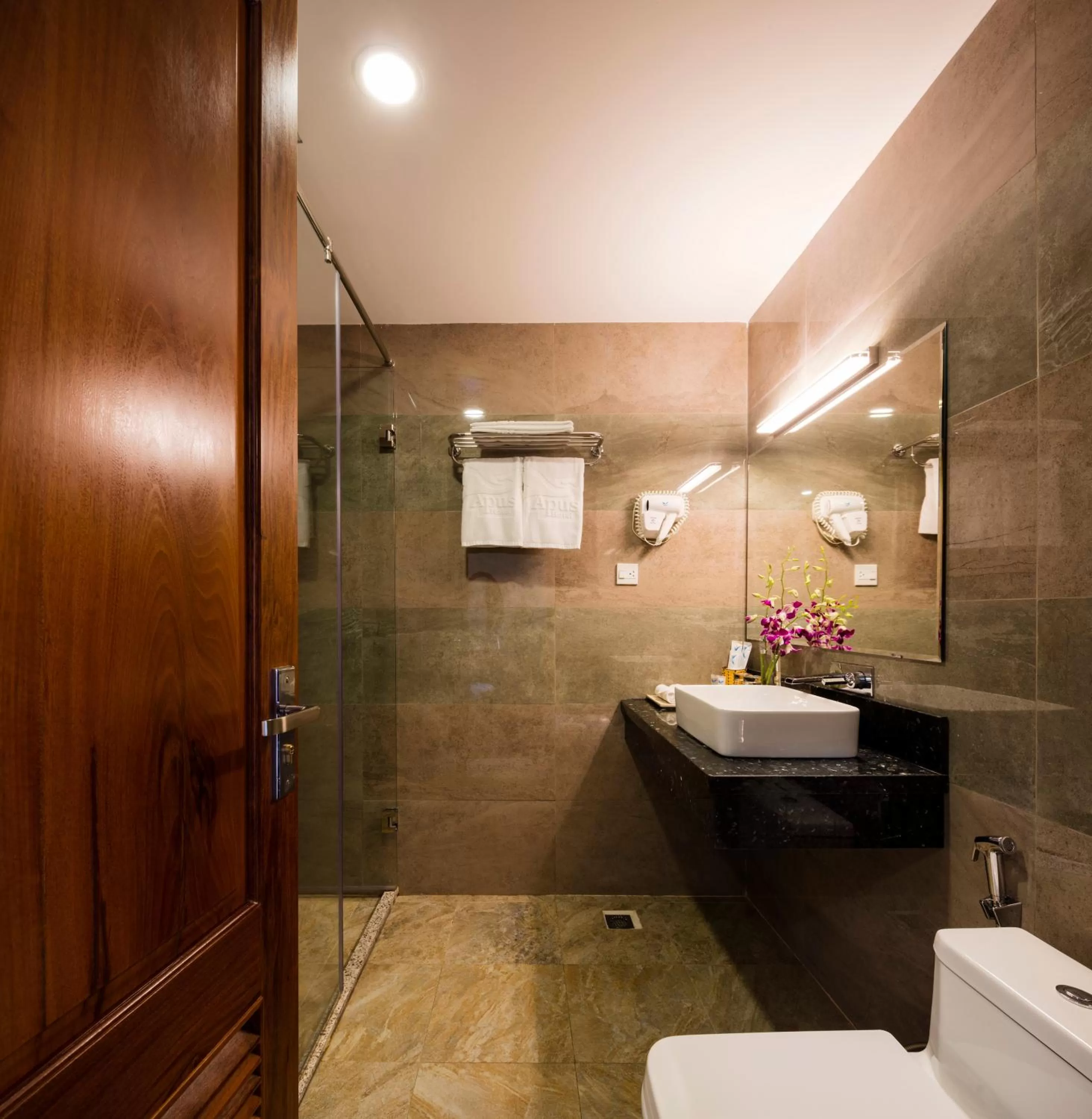 Shower in Apus Hotel