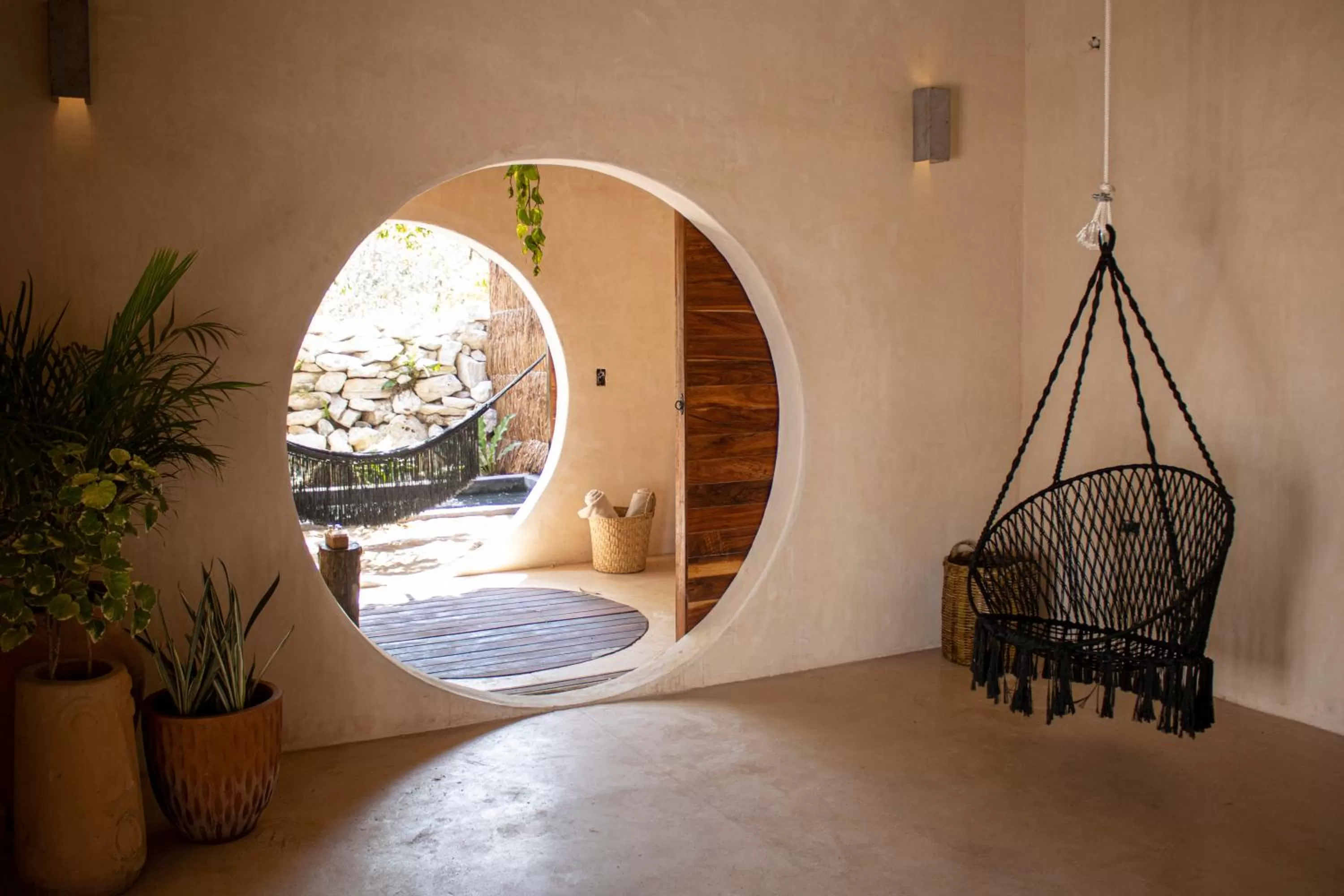 Seating area in Zenote Sanctuary