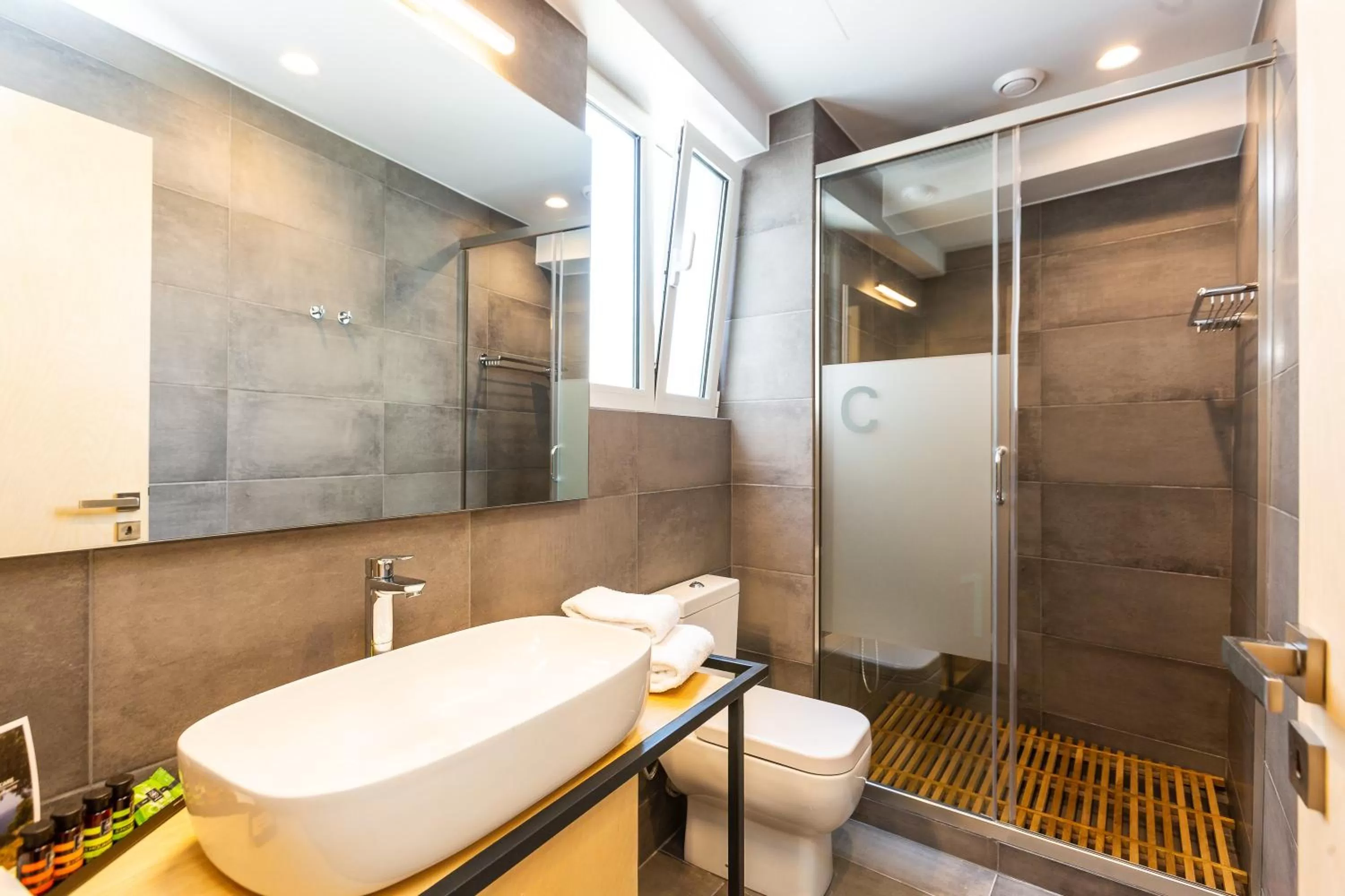 Shower in St. Bjur Suites