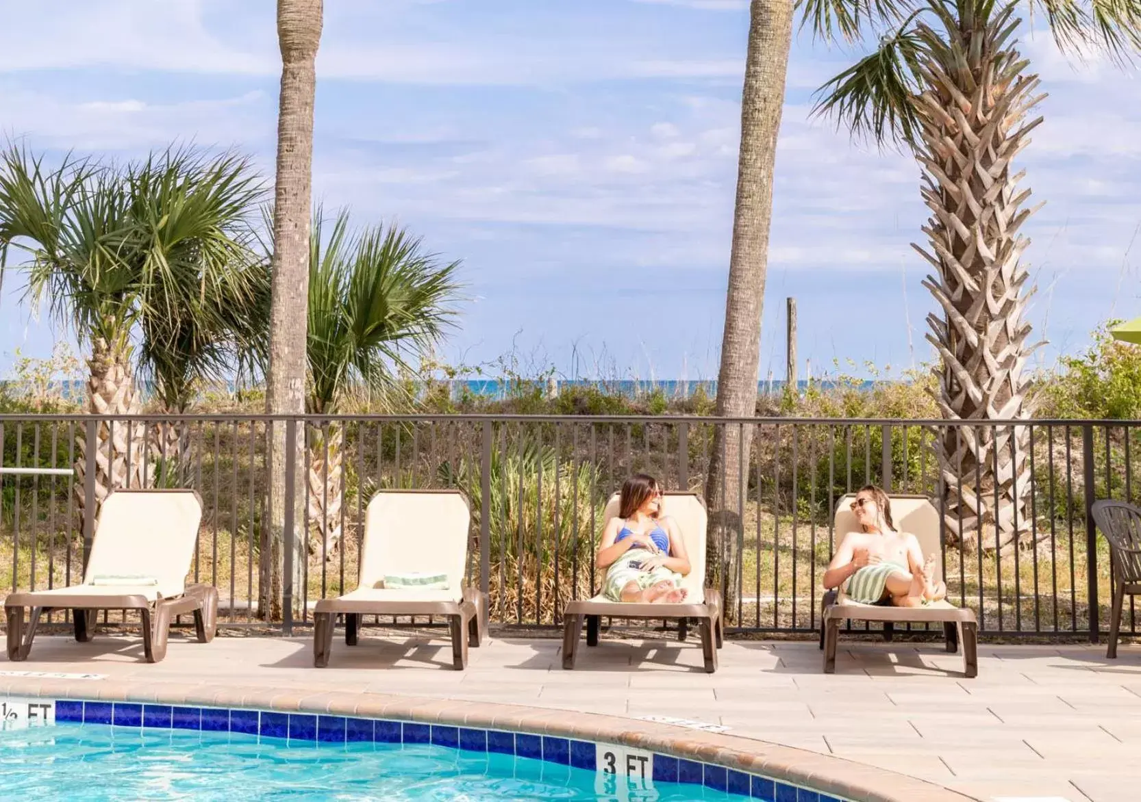 Swimming Pool in Surfside Beach Oceanfront Hotel