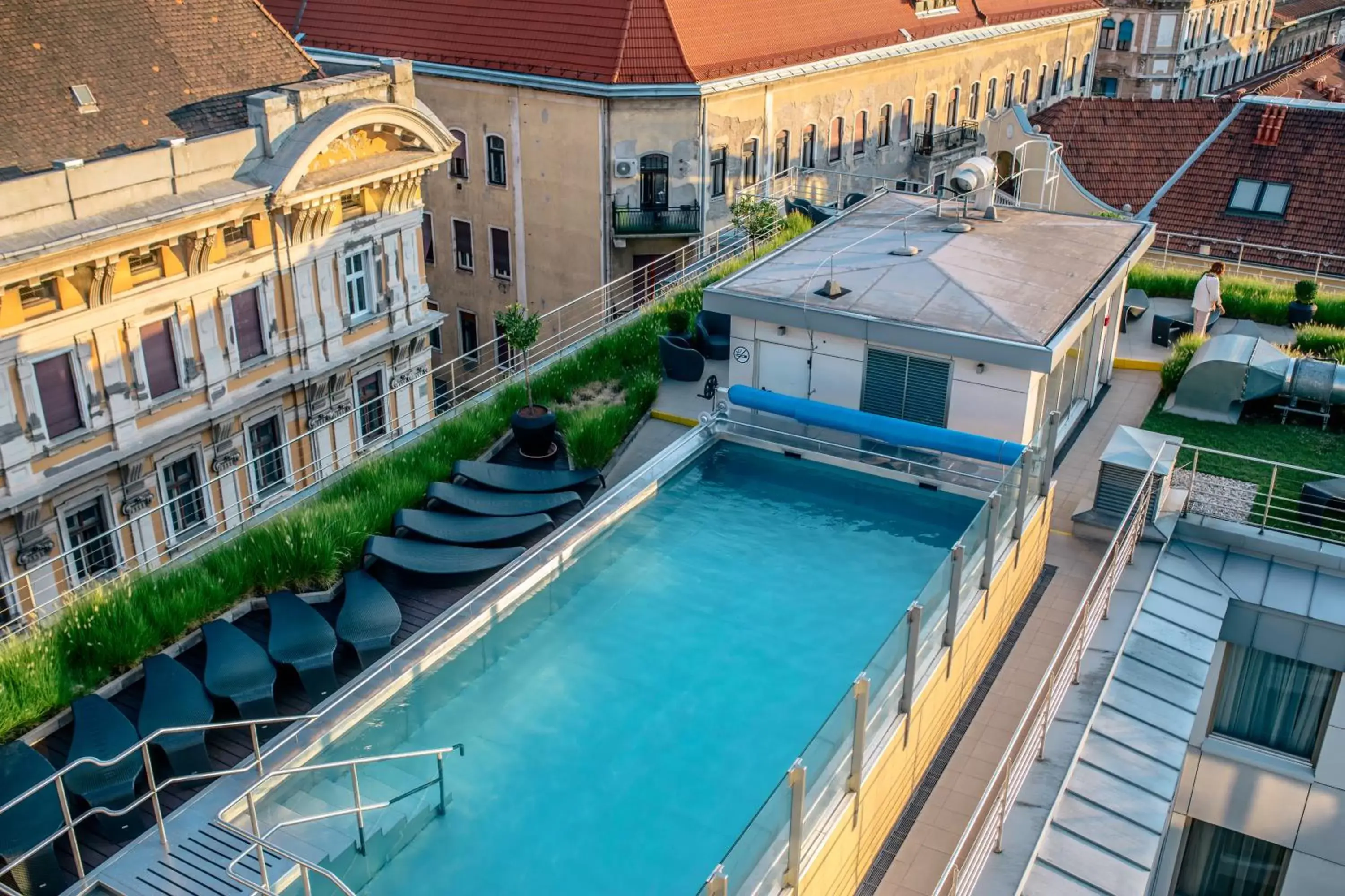 Pool View in Continental Hotel Budapest